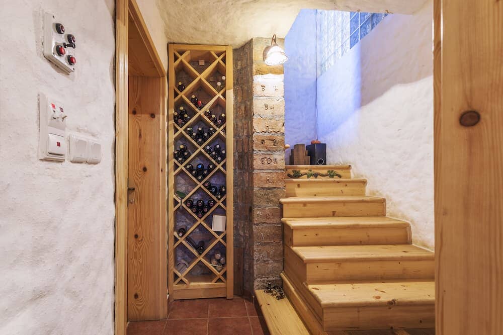 Wine rack discount under stairs ideas