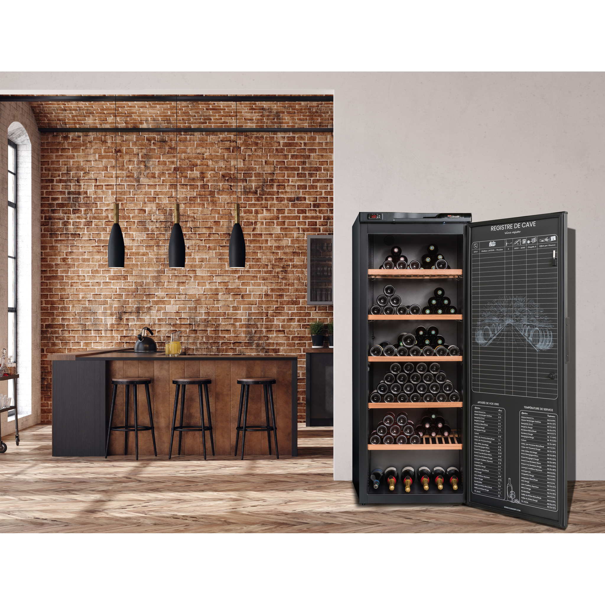 Climadiff - 294 Bottle Ageing Wine Cabinet RESERVE 300XL