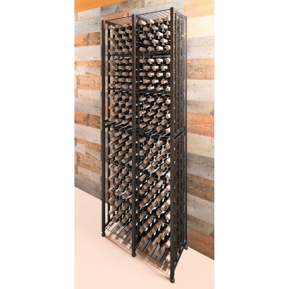 VintageView - Case & Crate - Metal Wine Storage Bin - Tall (Freestanding Display)