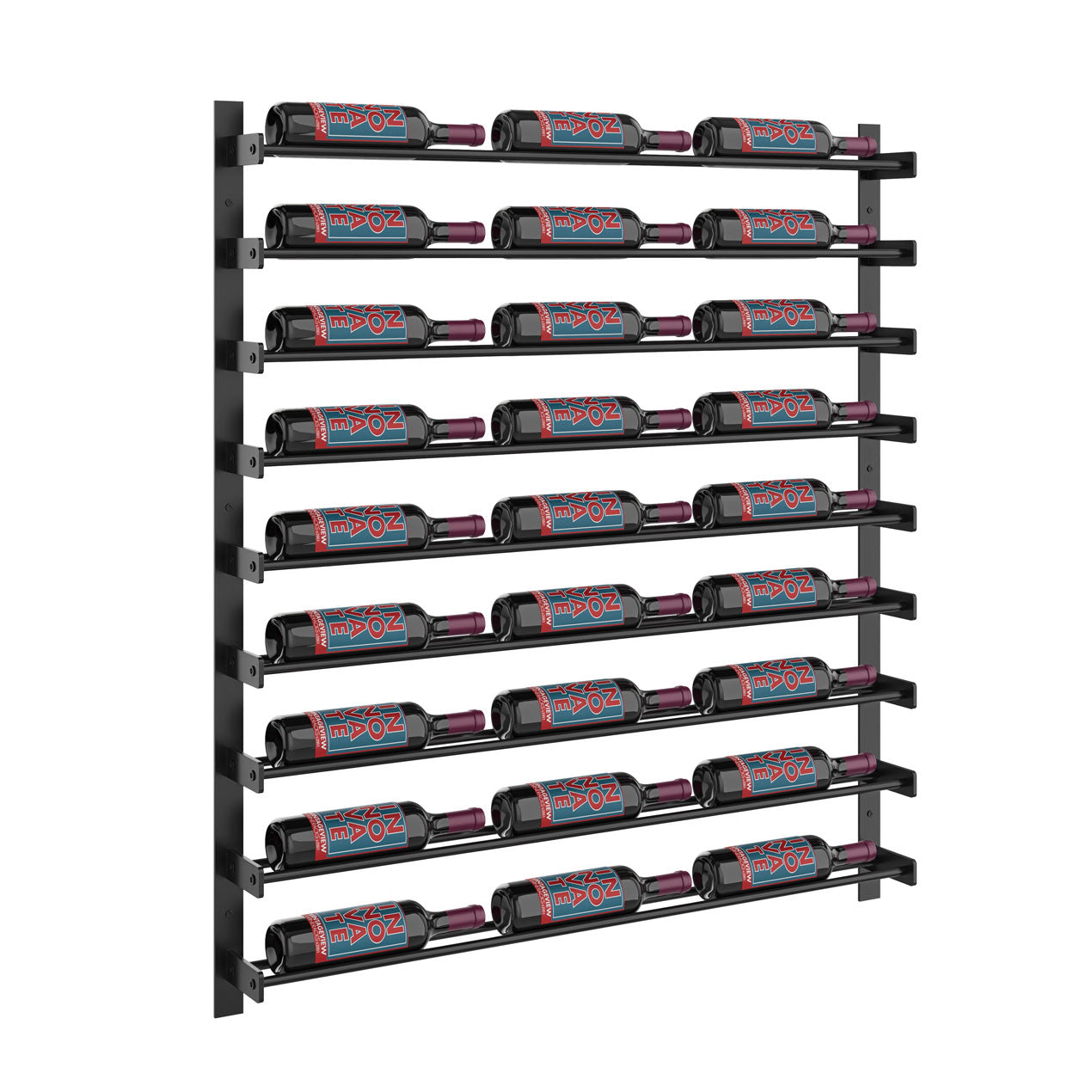 VintageView - Wine Wall 45 - Evolution Series  - 1143mm - Metal Wine Wall Rack (27-81 bottles)