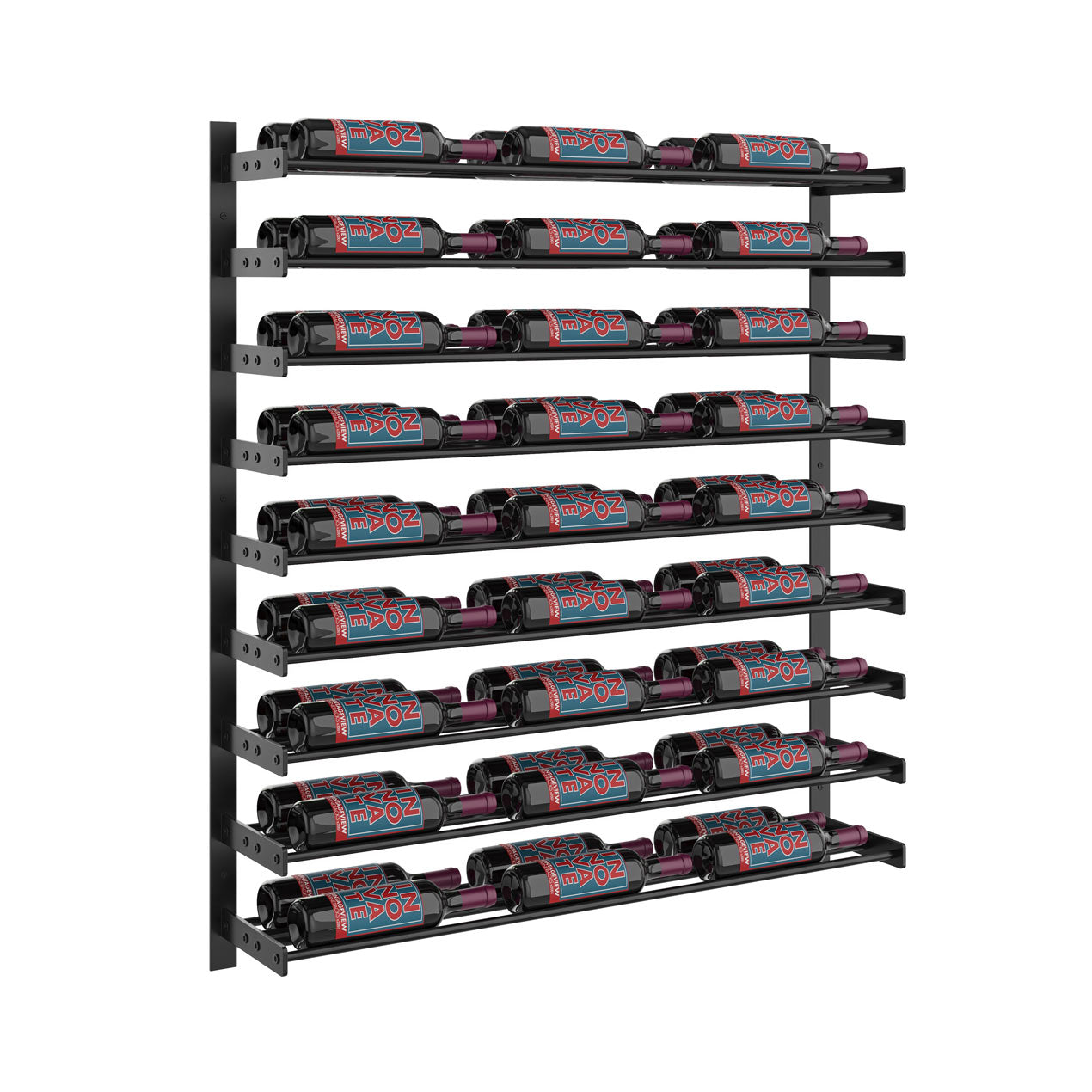 VintageView - Wine Wall 45 - Evolution Series  - 1143mm - Metal Wine Wall Rack (27-81 bottles)