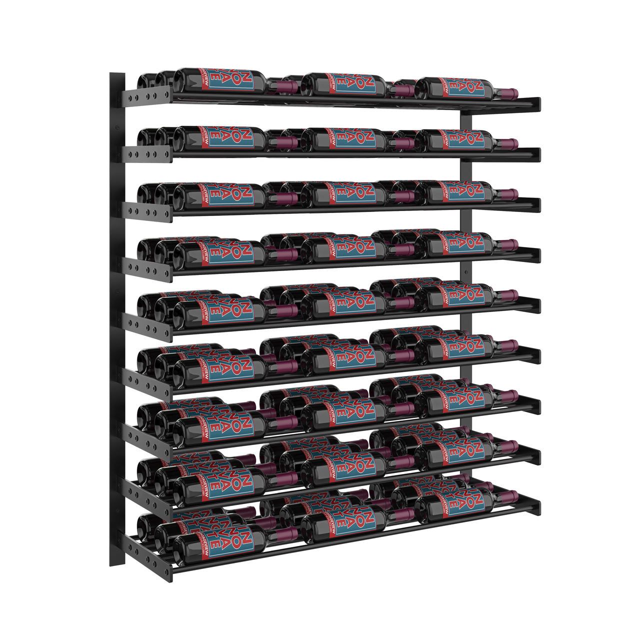 VintageView - Wine Wall 45 - Evolution Series  - 1143mm - Metal Wine Wall Rack (27-81 bottles)