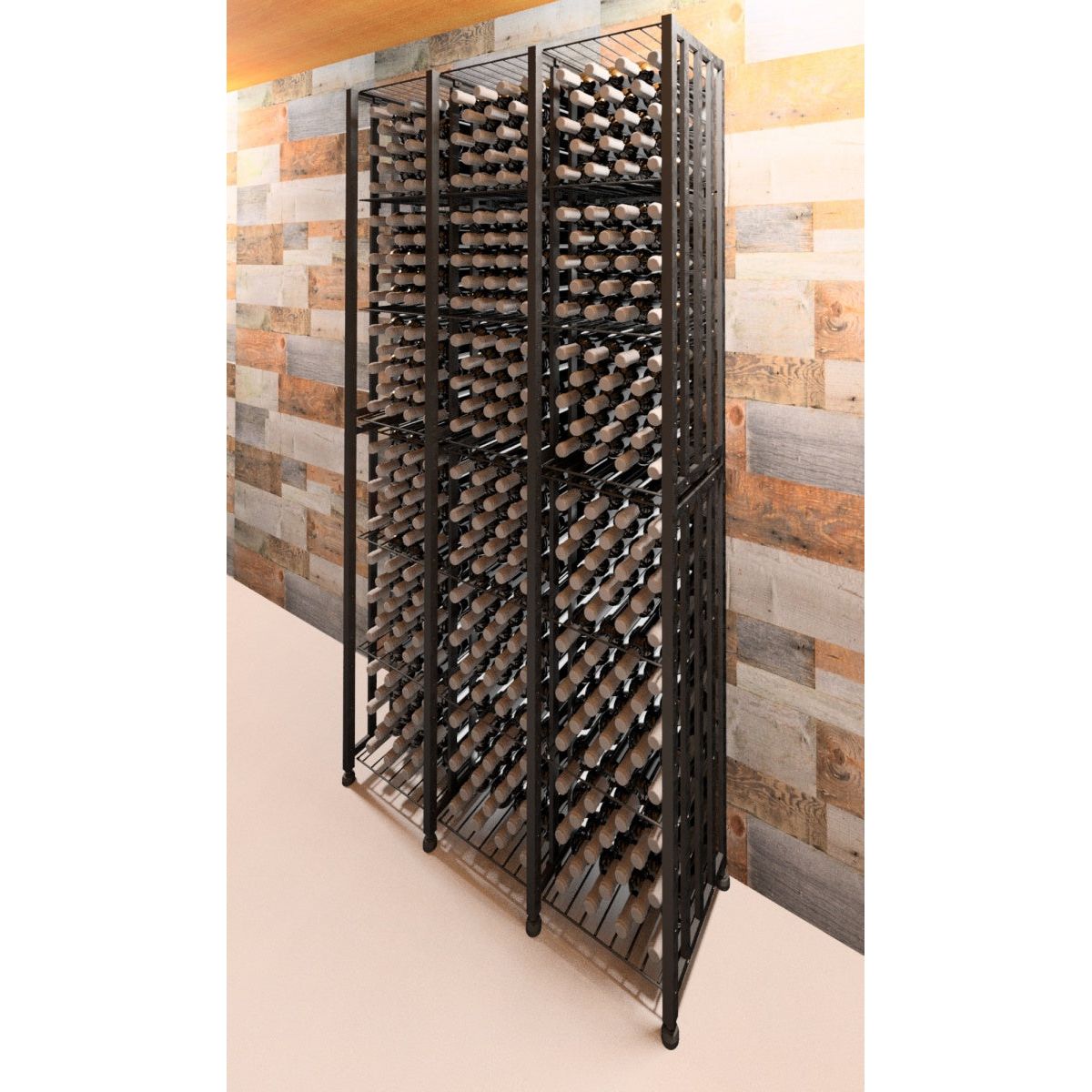 VintageView - Case & Crate - Metal Wine Storage Bin - Tall (Freestanding Display)