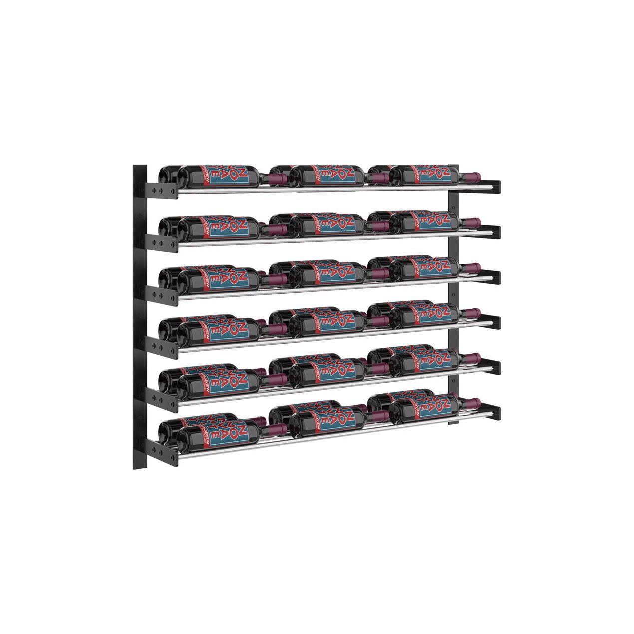 VintageView - Wine Wall 30 - Evolution Series  - 762mm - Metal Wine Wall Rack (18-54 bottles)