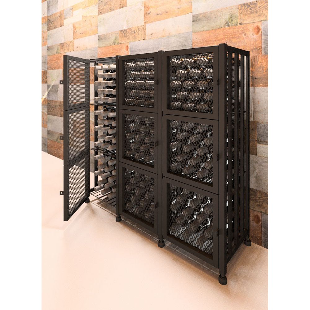 VintageView - Case & Crate - Metal Wine Storage Locker - Short (Freestanding Display)