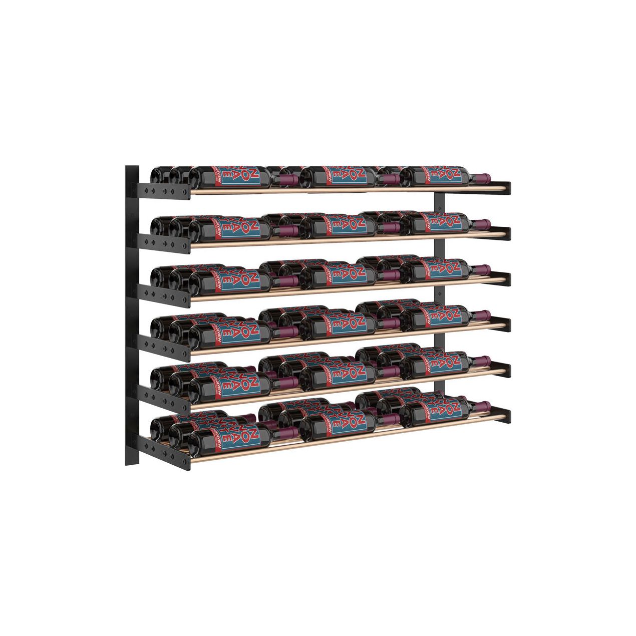 VintageView - Wine Wall 30 - Evolution Series  - 762mm - Metal Wine Wall Rack (18-54 bottles)