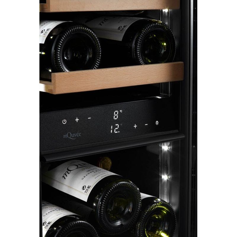 mQuvée - 300mm - Undercounter Wine Fridge - WineCave 700 30D Anthracite Black