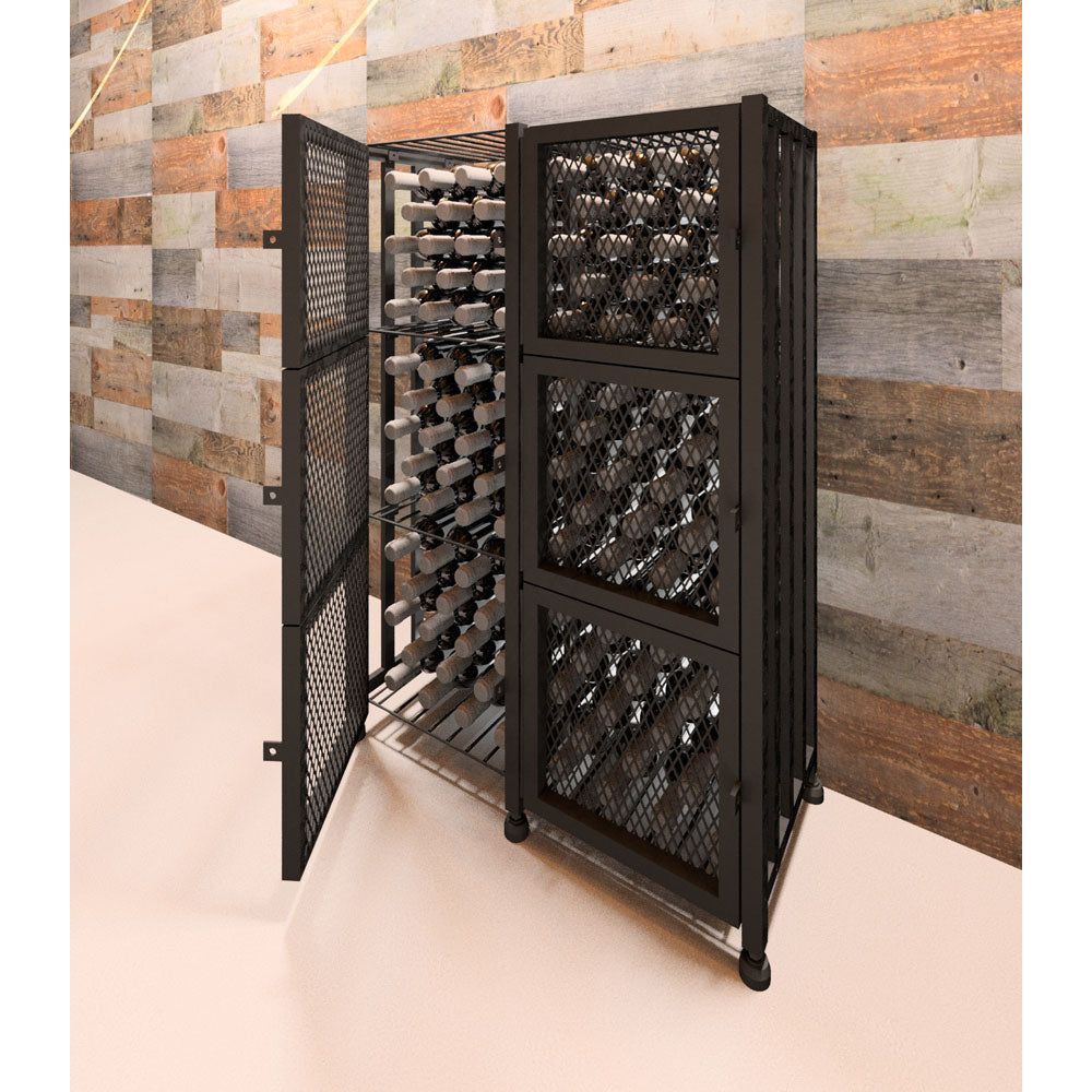 VintageView - Case & Crate - Metal Wine Storage Locker - Short (Freestanding Display)