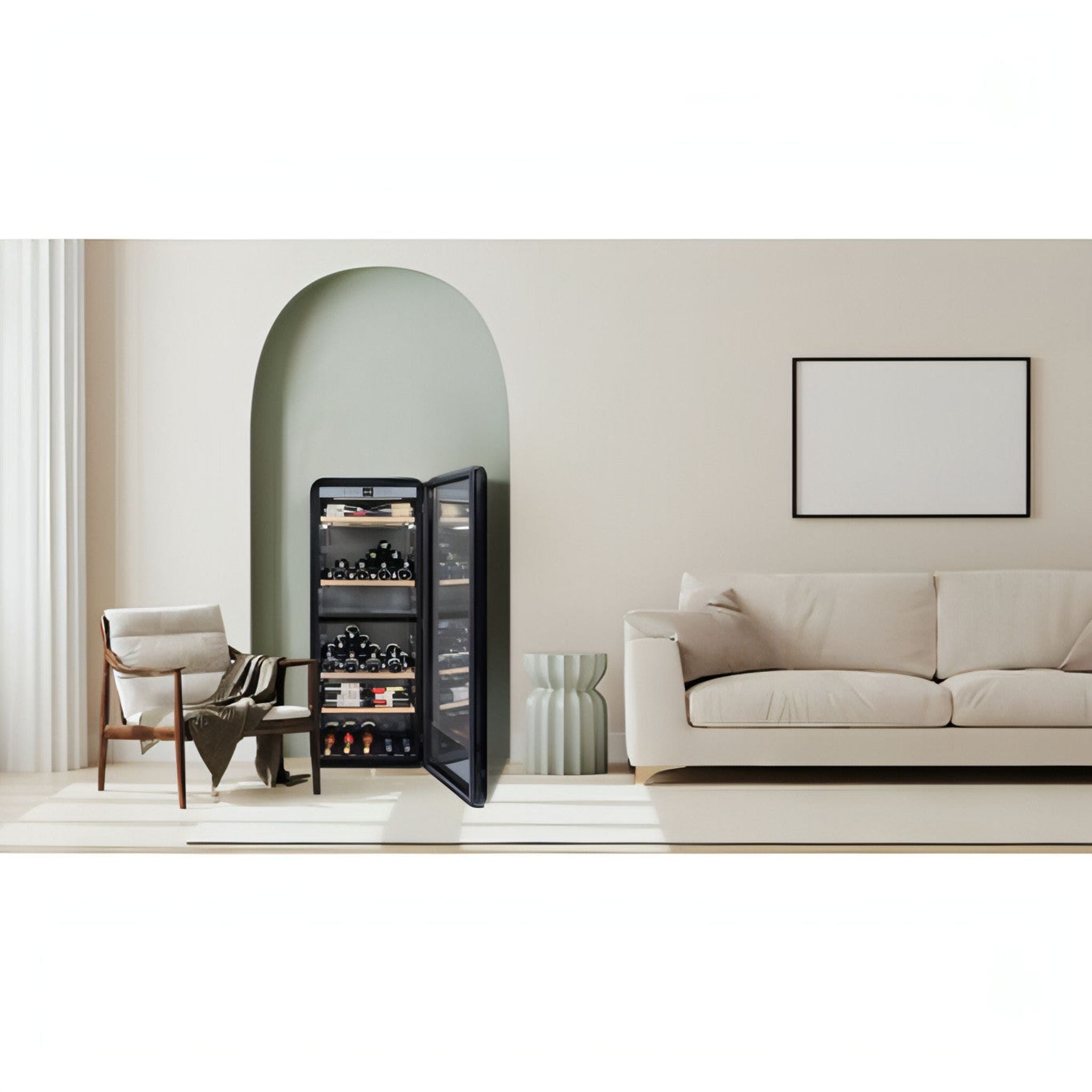 La Sommeliere - 143 Bottle Freestanding Dual Zone Wine Cabinet APOGEE145DZ