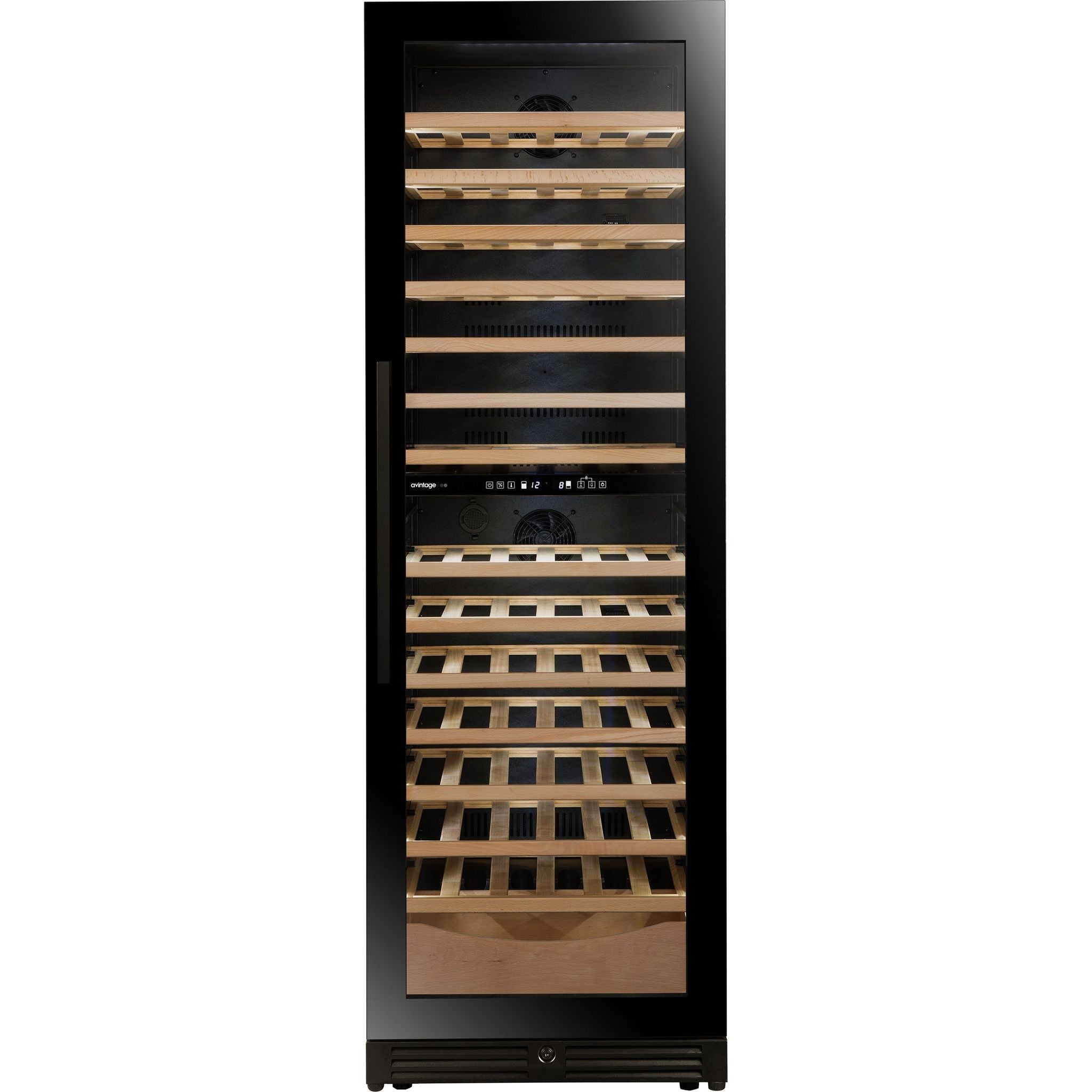 Avintage - Dual Zone - 109 Bottle Freestanding/Built In Wine Cooler - AVI110DZB1