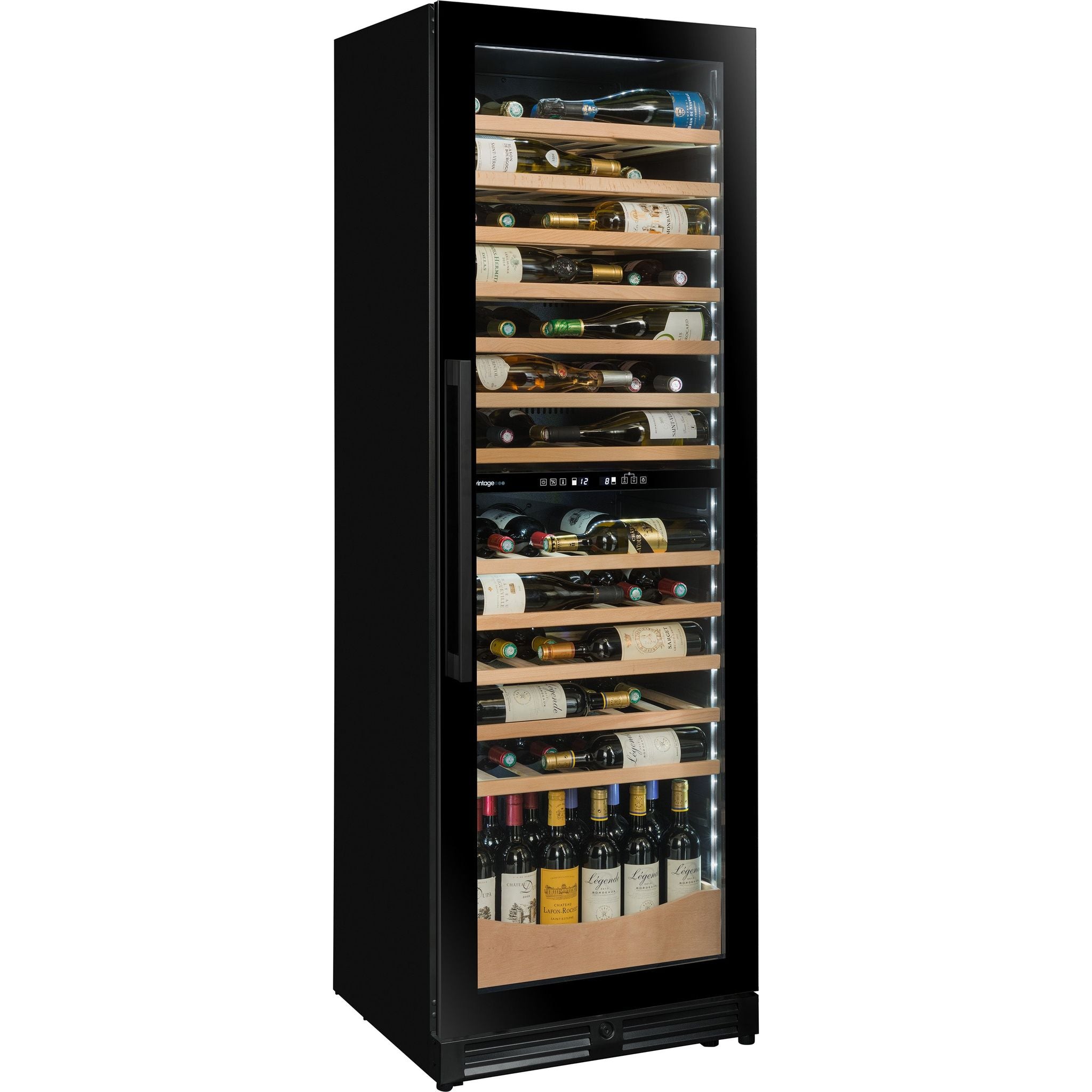 Avintage - Dual Zone - 109 Bottle Freestanding/Built In Wine Cooler - AVI110DZB1