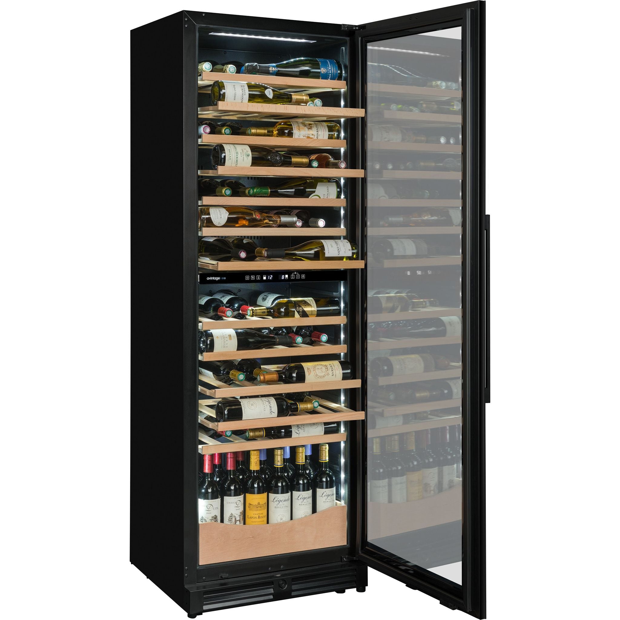 Avintage - Dual Zone - 109 Bottle Freestanding/Built In Wine Cooler - AVI110DZB1