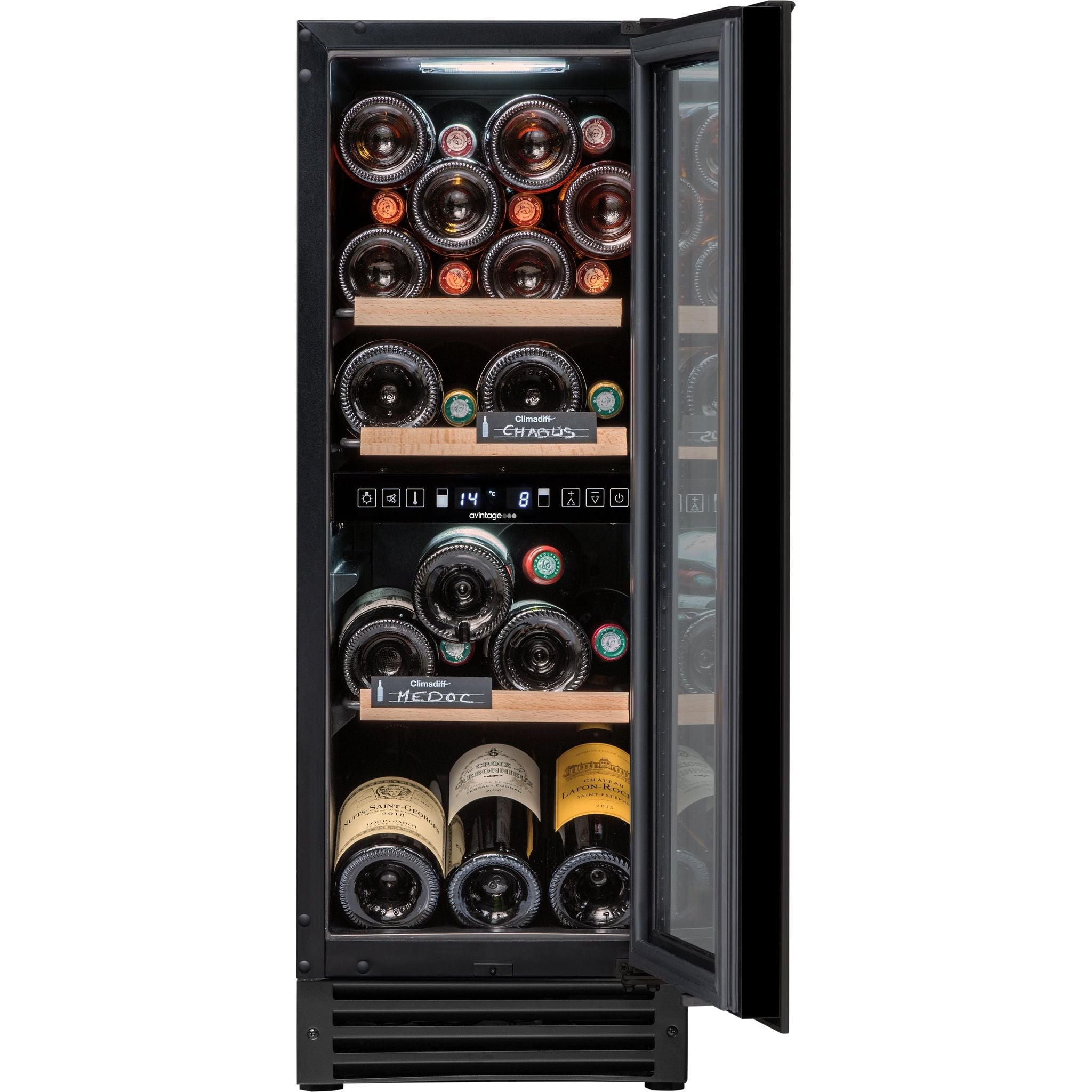 Avintage - 300mm Dual Zone - 25 bottle - Undercounter Wine Cooler - AVU27D82