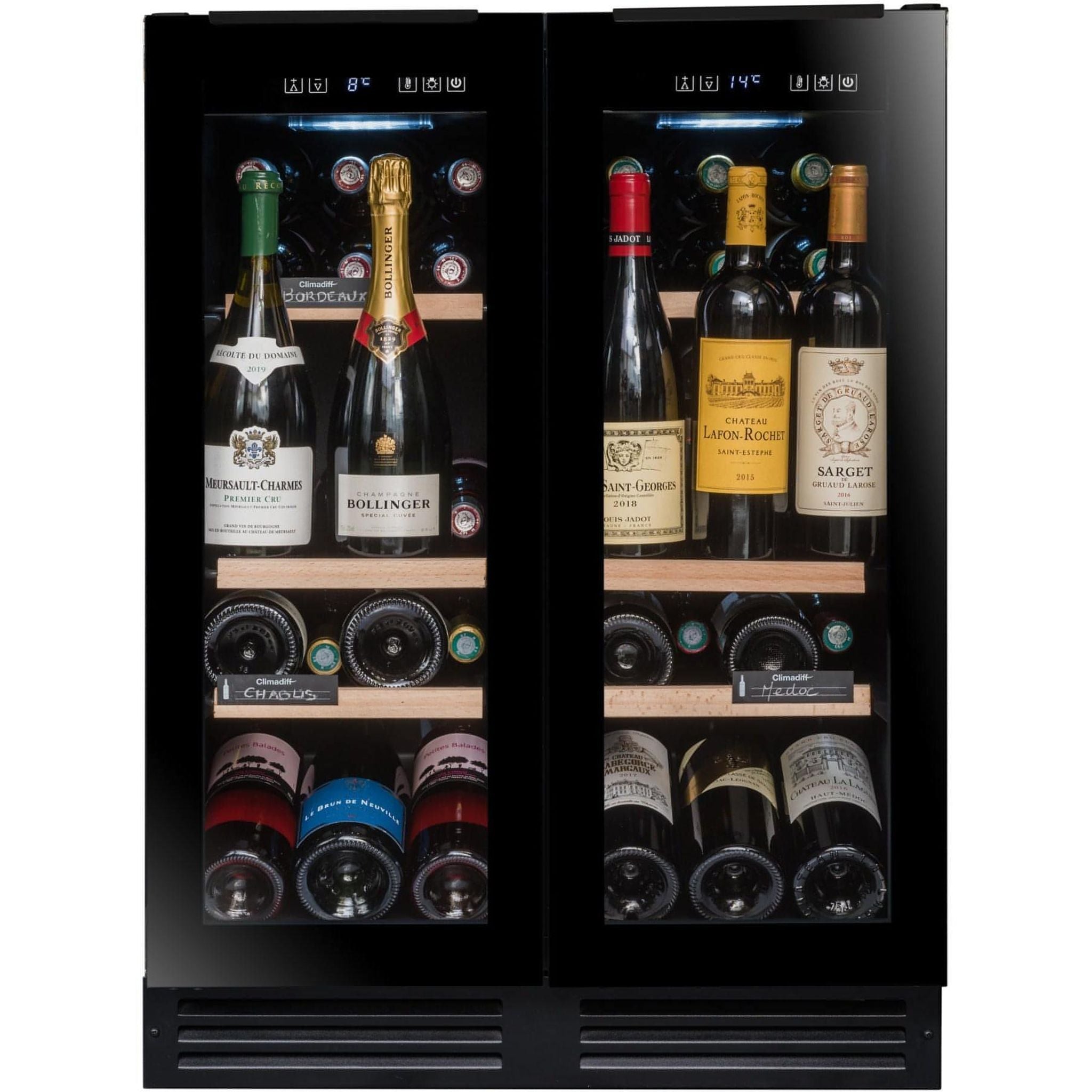 Avintage - 600mm Dual Zone - 47 bottle - Undercounter Wine Cooler - AVU49DPB1