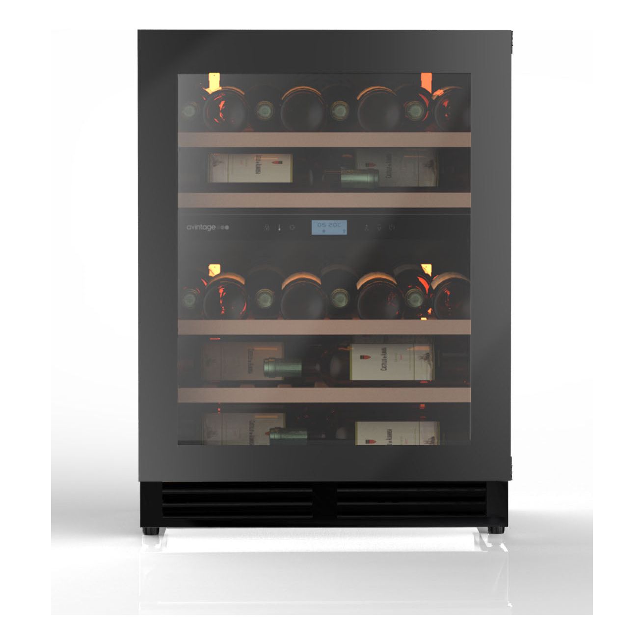 Avintage - 600mm Dual Zone - 47 bottle - Undercounter Wine Cooler - AVU50PLATINUM