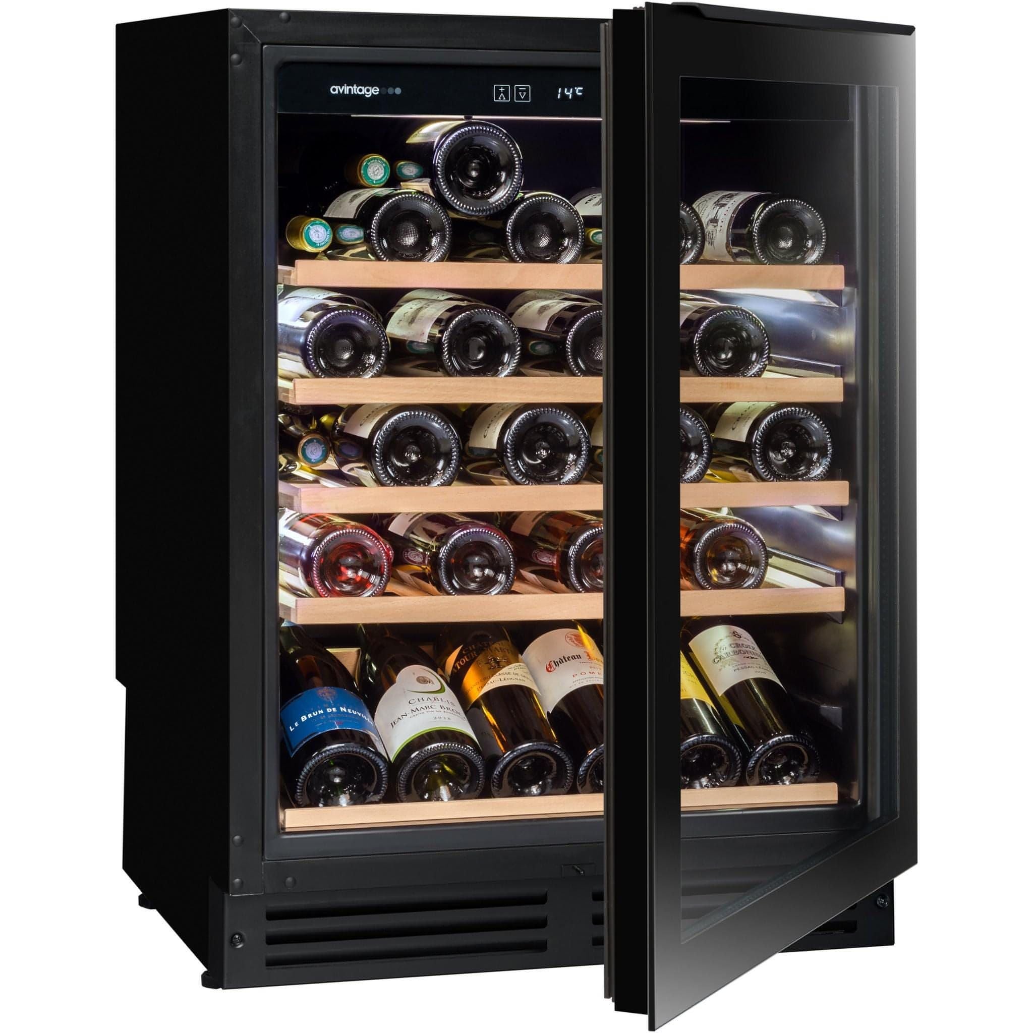 Avintage - 600mm Single zone - 53 bottle - Undercounter Wine Cooler - AVU51TB1