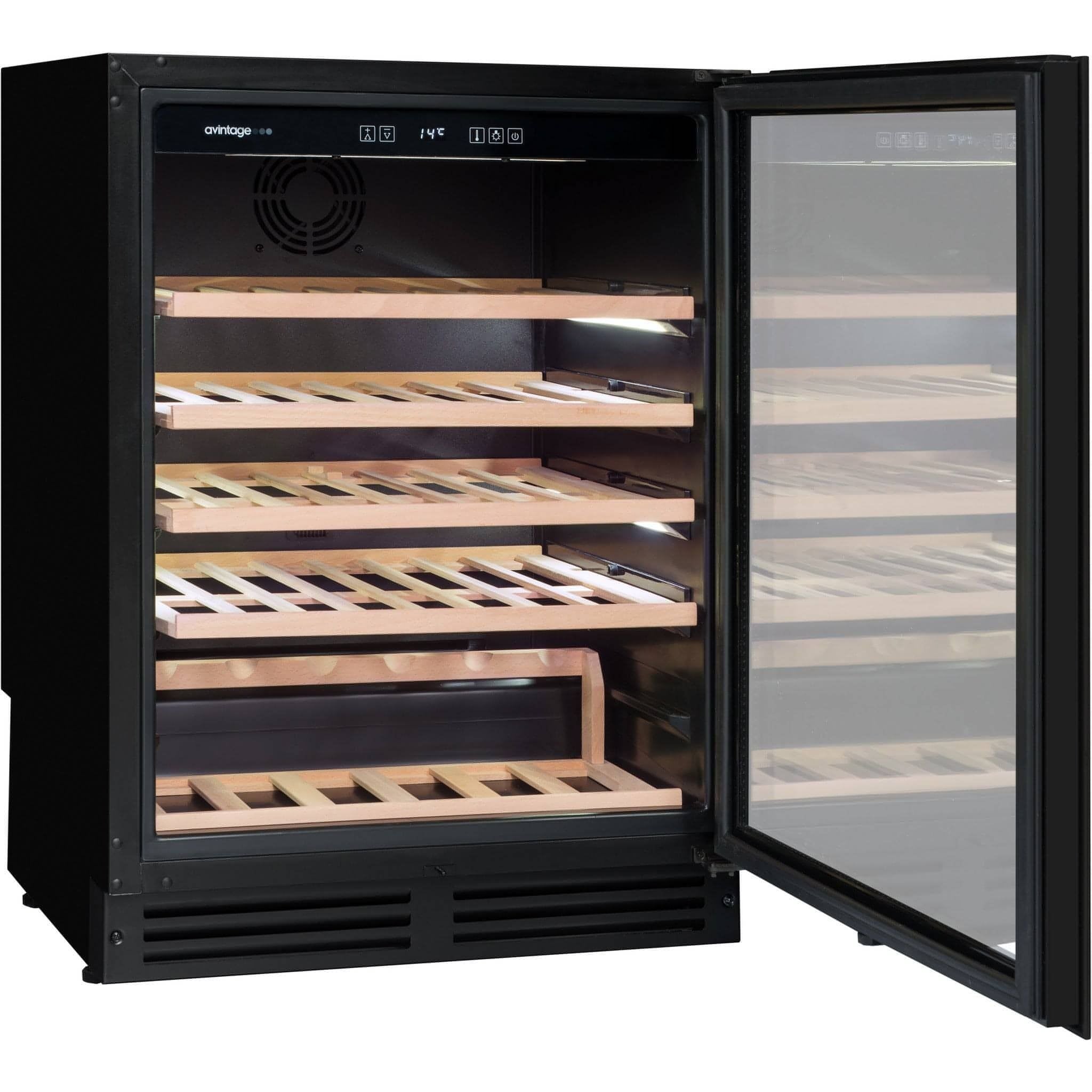 Avintage - 600mm Single zone - 53 bottle - Undercounter Wine Cooler - AVU51TB1