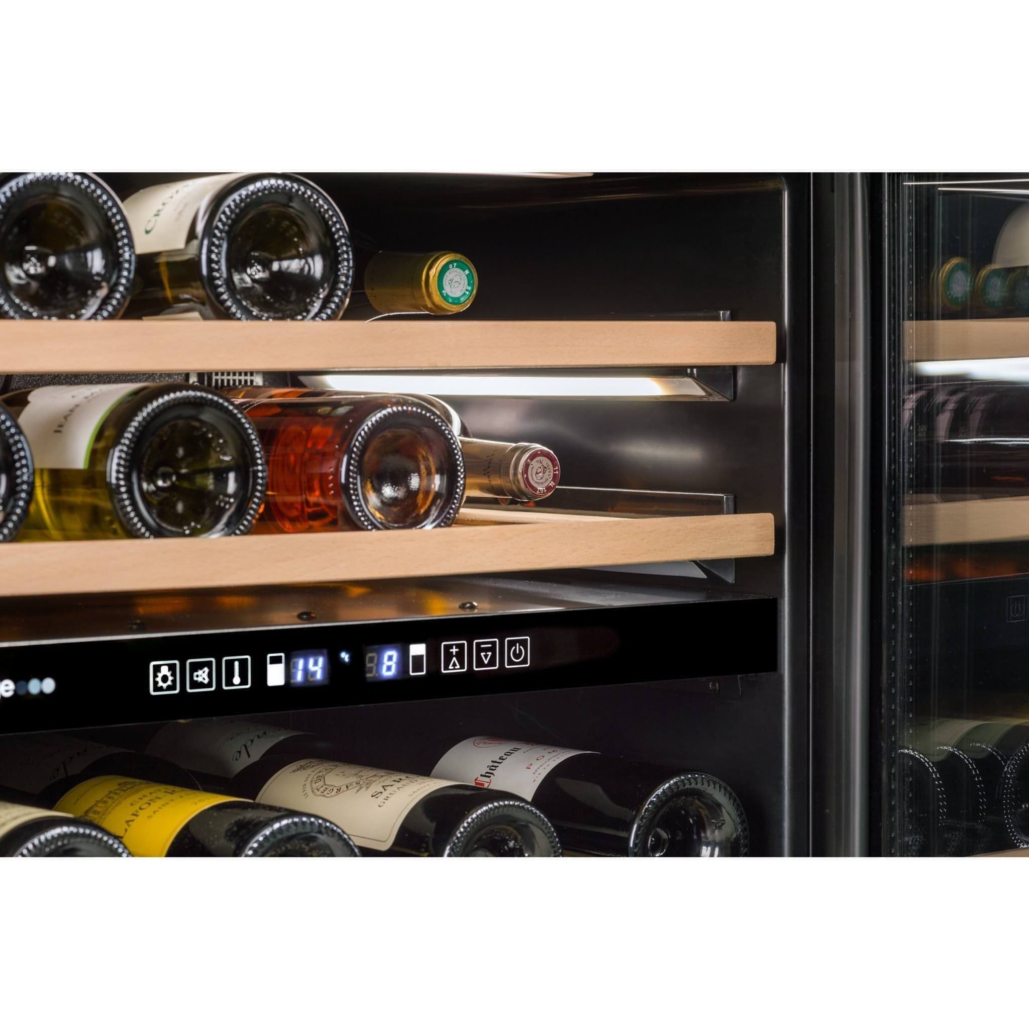 Avintage - 600mm Dual Zone - 53 bottle - Undercounter Wine Cooler - AVU53TDZB1