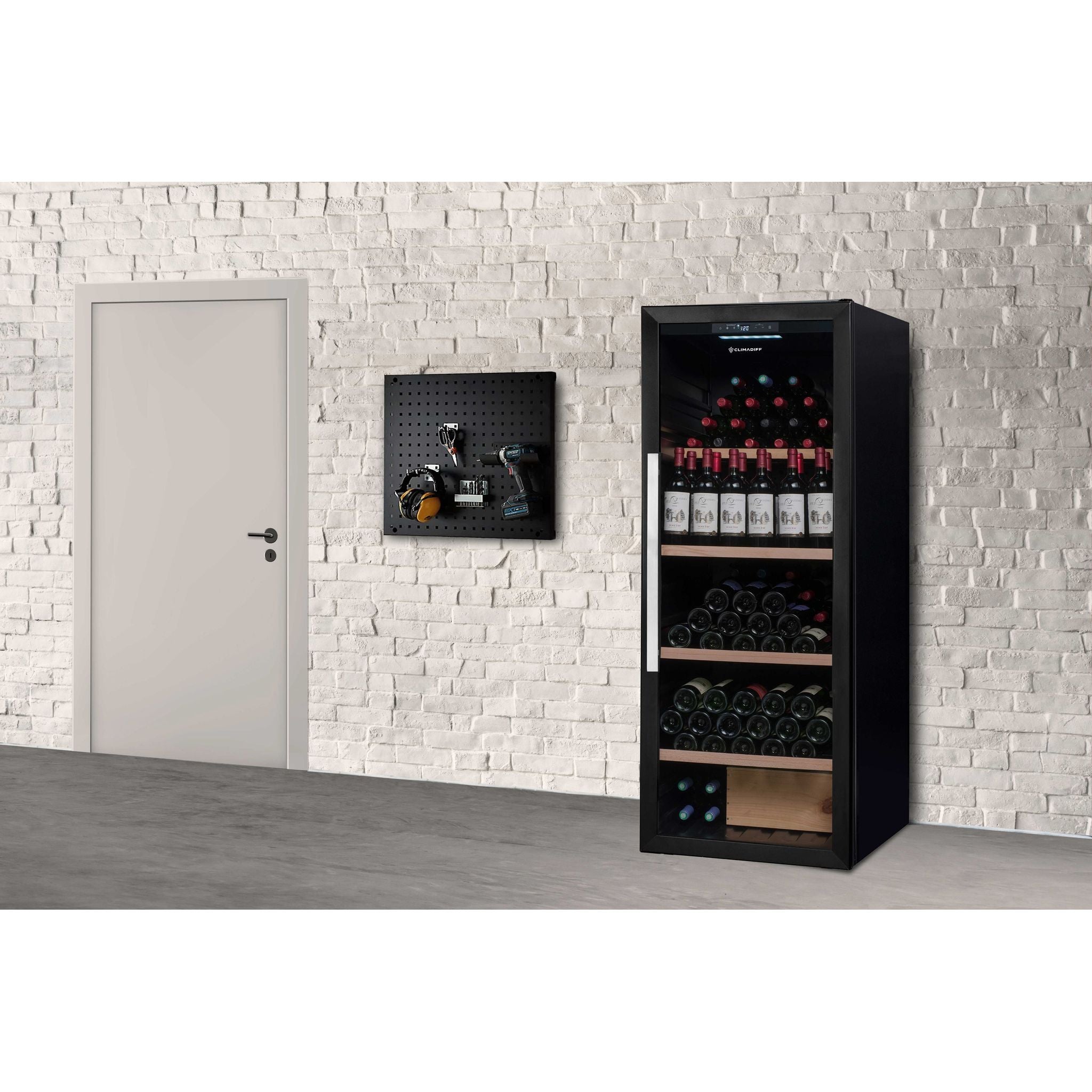 Climadiff - 205 Bottle Freestanding Wine Cabinet CPW204B1