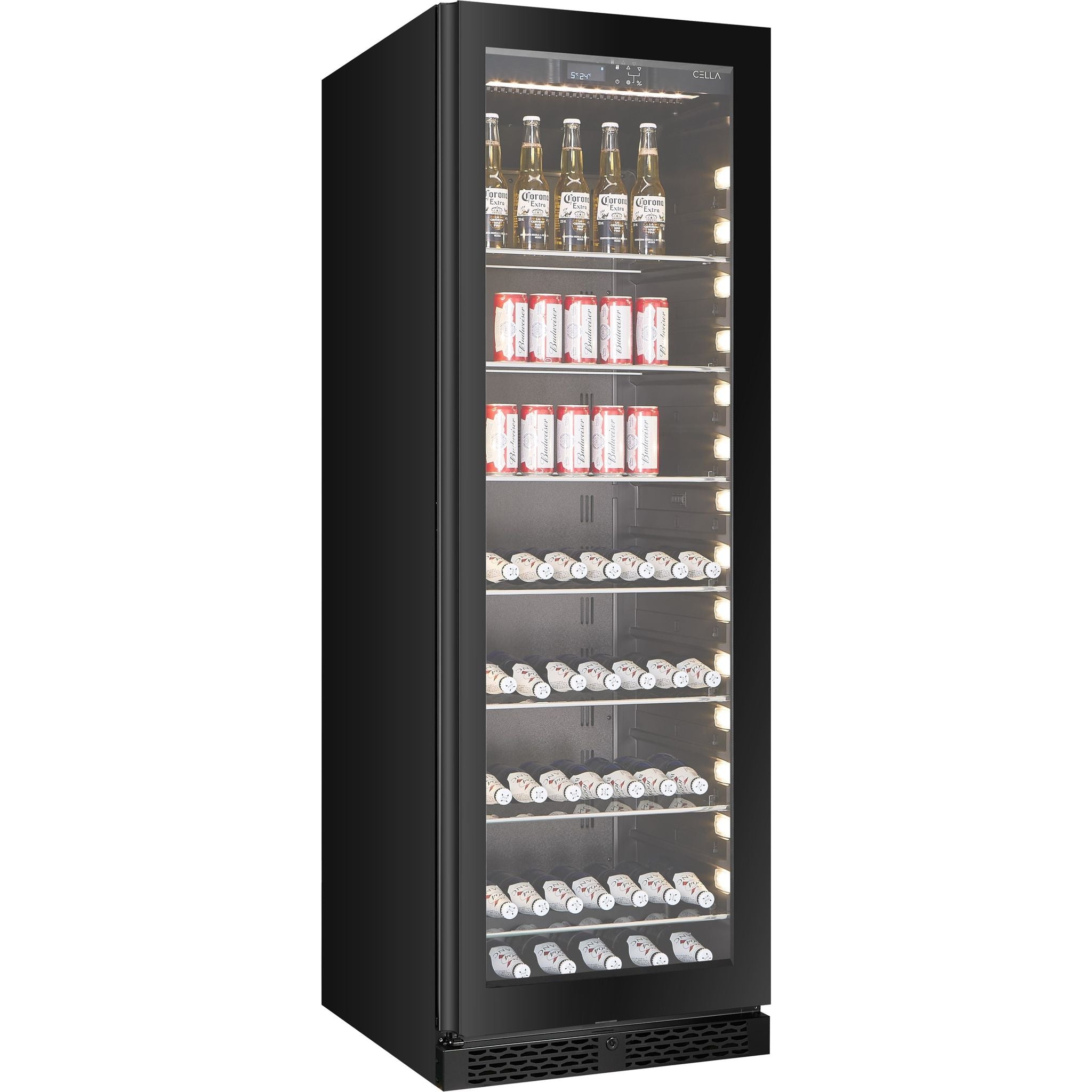 CELLA - 315 Can / 336L Beverage Cooler - BV122S-BLACK