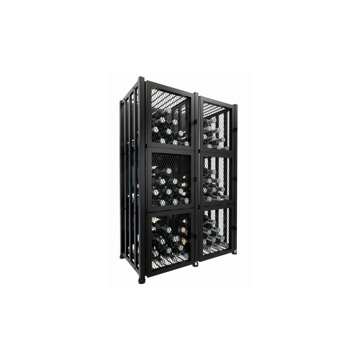 VintageView - Case & Crate - Metal Wine Storage Locker - Short (Freestanding Display)