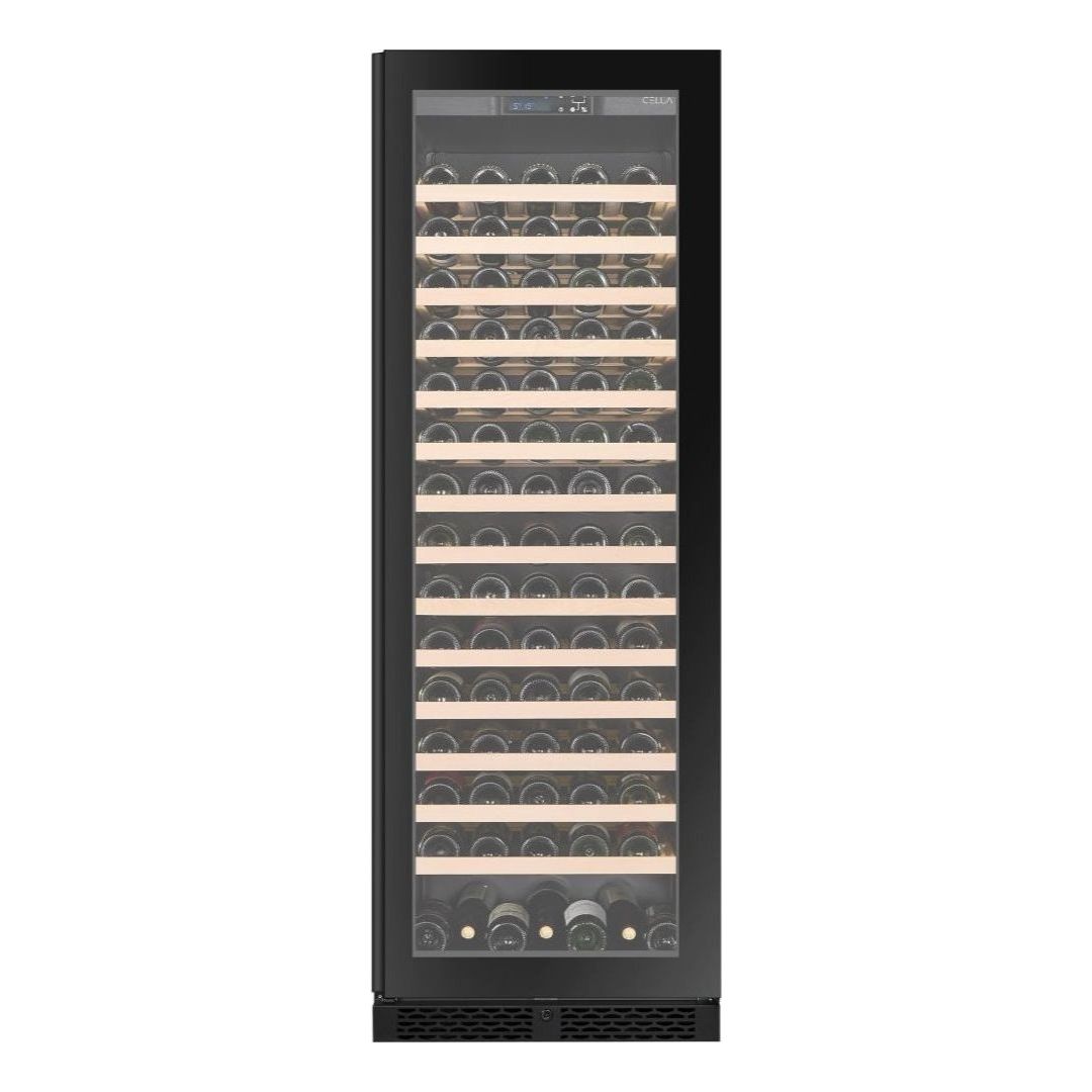 CELLA - 161 bottle Single Zone Wine cooler - FWS163-BLACK