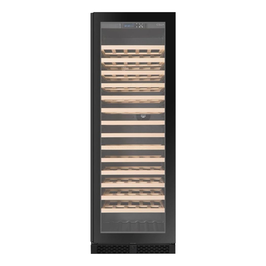 CELLA - 161 bottle Single Zone Wine cooler - FWS163-BLACK