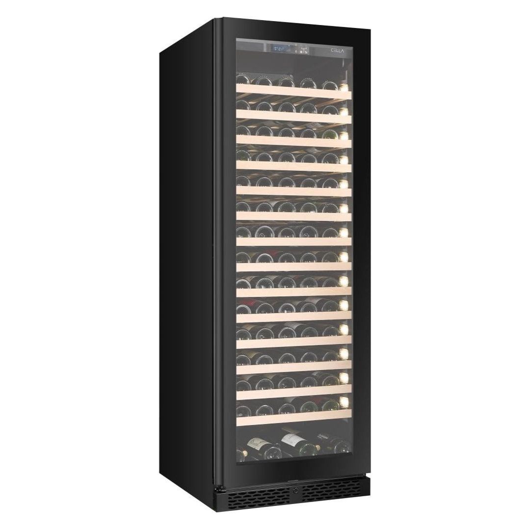 CELLA - 161 bottle Single Zone Wine cooler - FWS163-BLACK