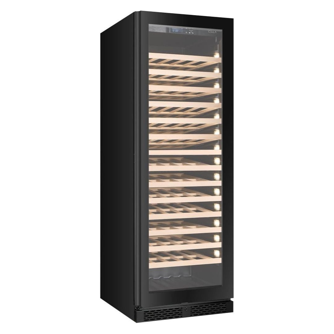 CELLA - 161 bottle Single Zone Wine cooler - FWS163-BLACK