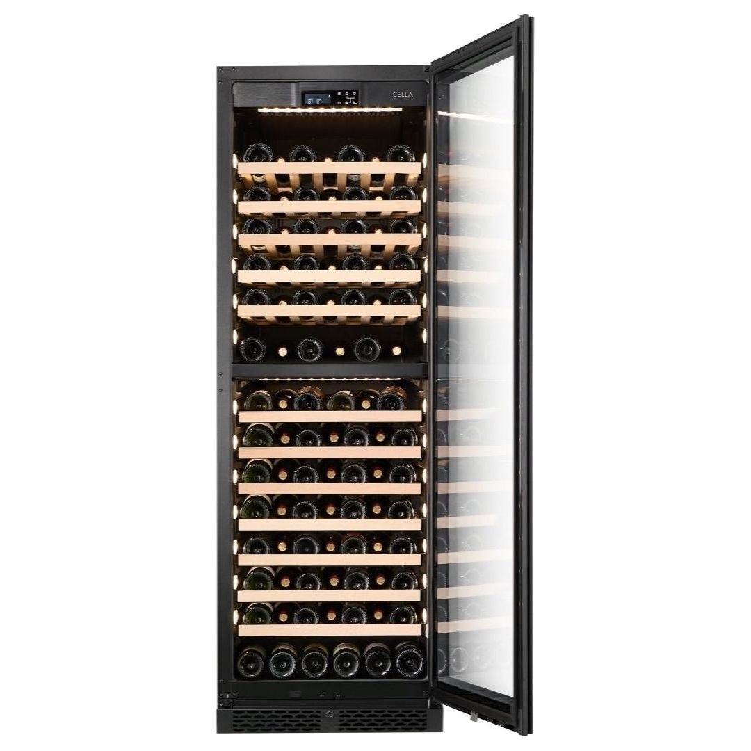 CELLA - 101 bottle Dual Zone Wine cooler - FWS93D-BLACK