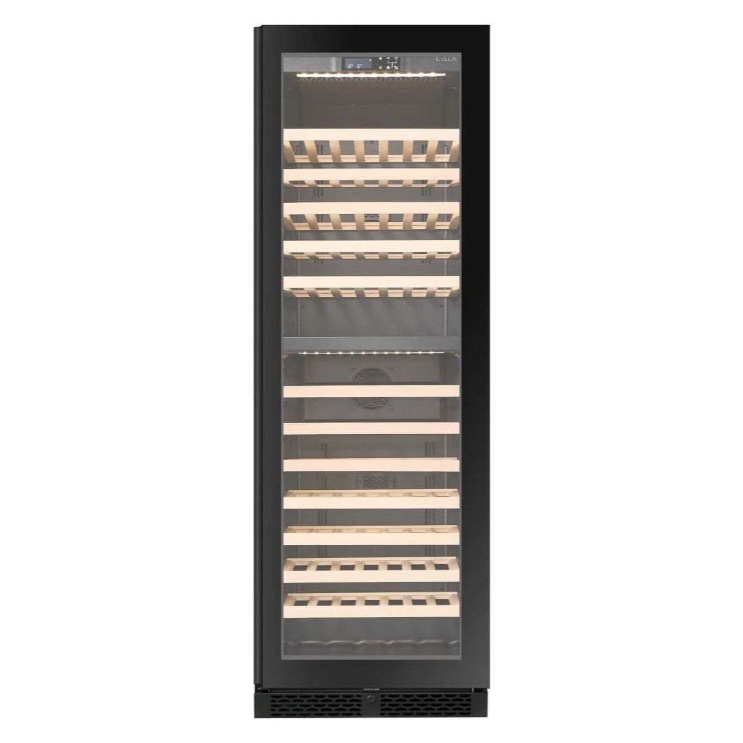 CELLA - 101 bottle Dual Zone Wine cooler - FWS93D-BLACK