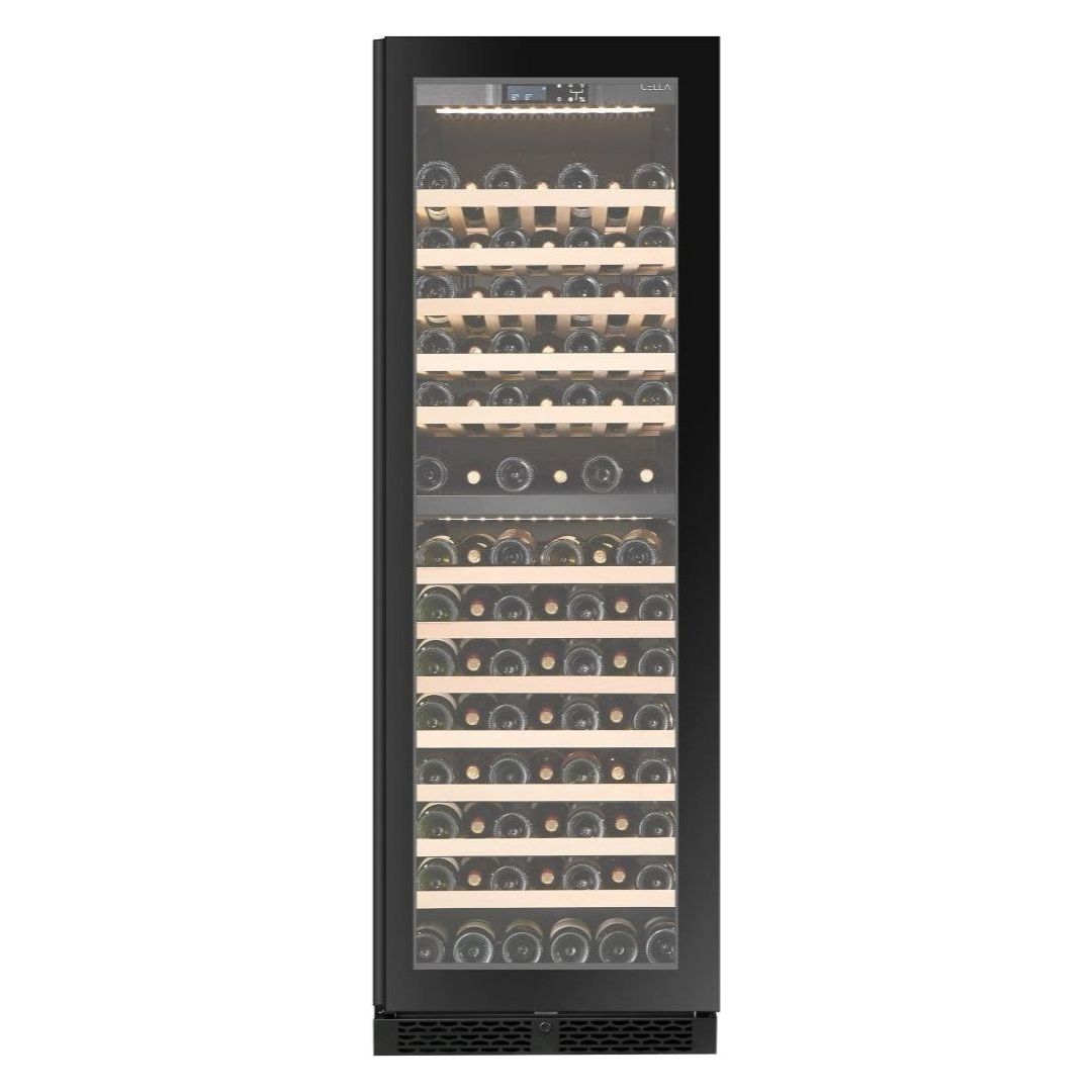 CELLA - 101 bottle Dual Zone Wine cooler - FWS93D-BLACK