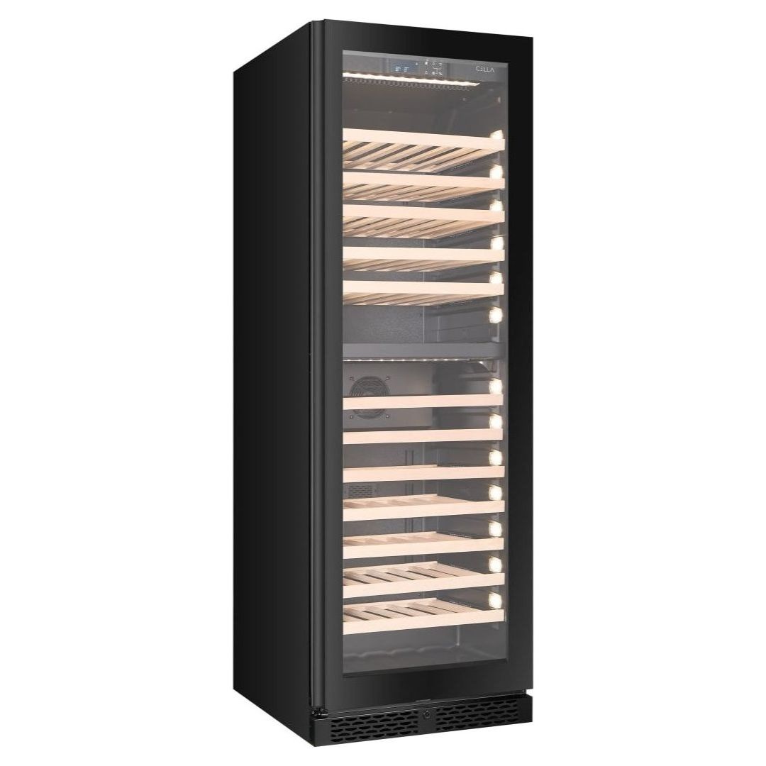 CELLA - 101 bottle Dual Zone Wine cooler - FWS93D-BLACK