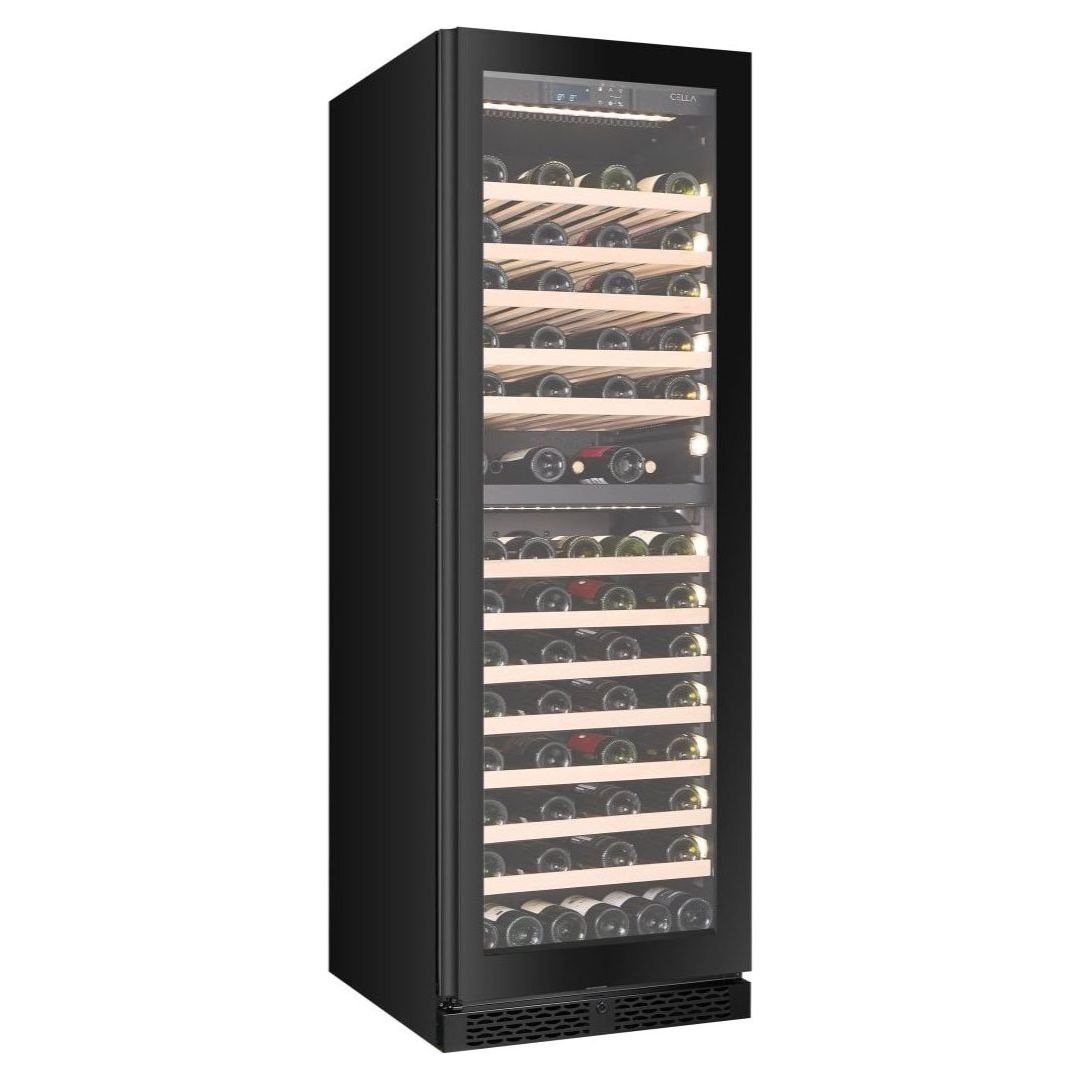 CELLA - 101 bottle Dual Zone Wine cooler - FWS93D-BLACK