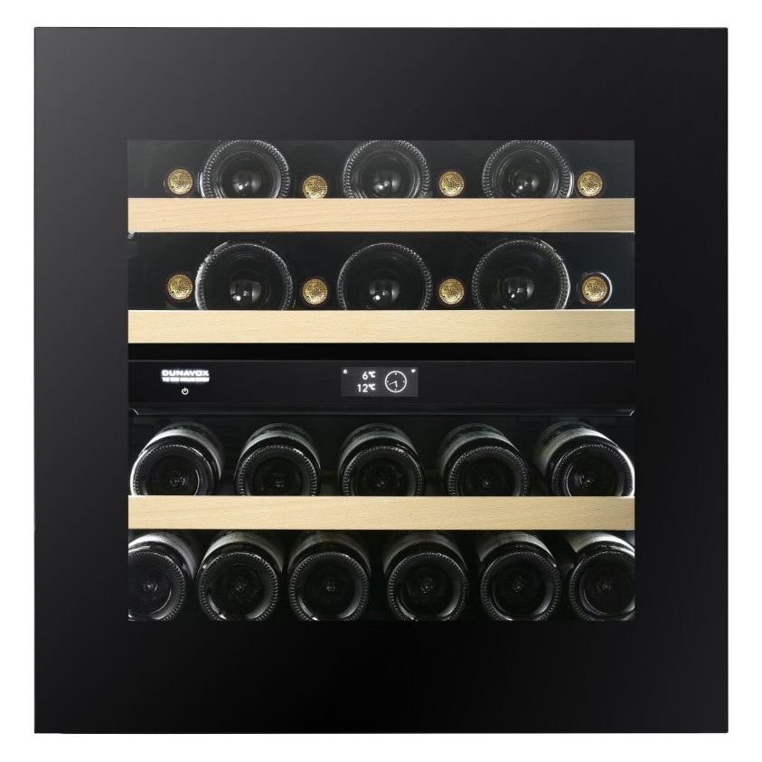 Dunavox Horizon-25.TO - Dual Zone 25 Bottle - Integrated Wine Cooler - DVH-25.65DB.TO