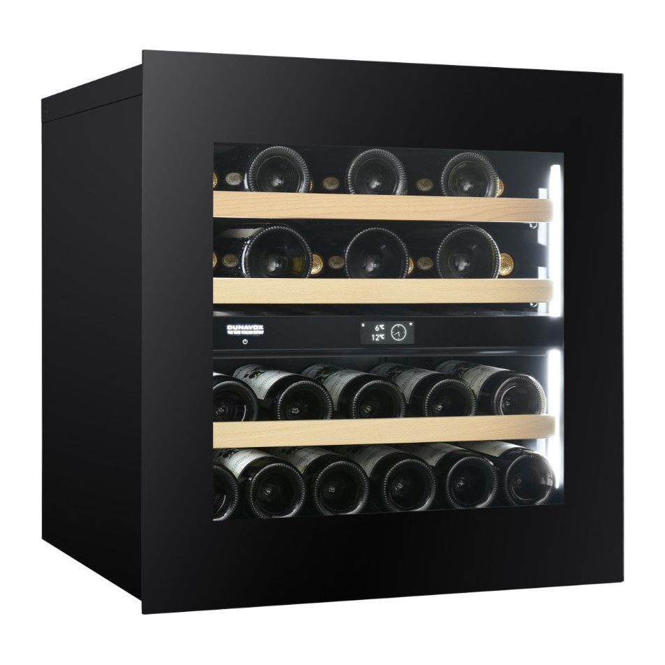 Dunavox Noble-25.TO - Dual Zone 25 Bottle - Integrated Wine Cooler - DVN-25.65DB.TO