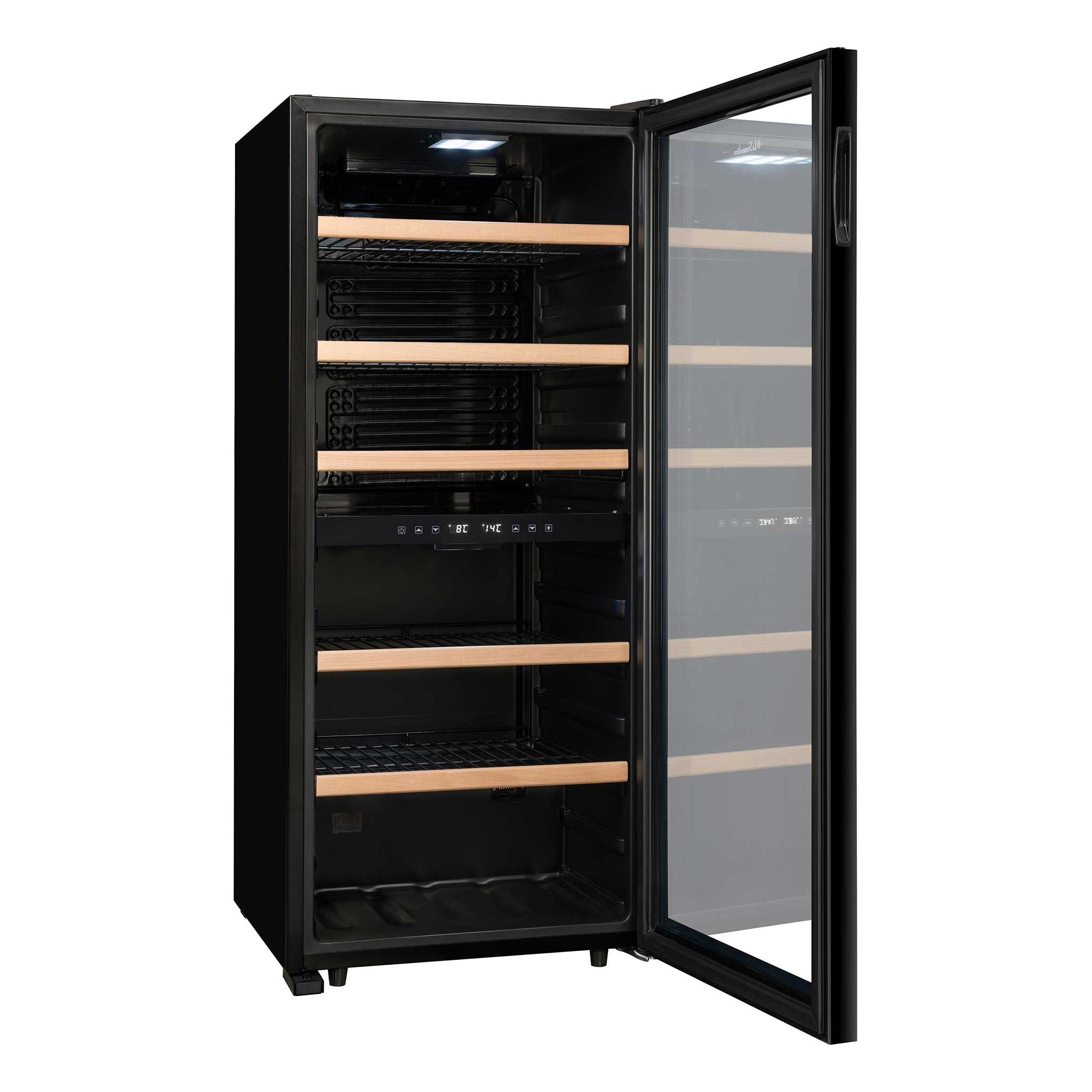 La Sommeliere - Dual Zone - 102 Bottle Freestanding Wine Fridge - LS102DZBLACK