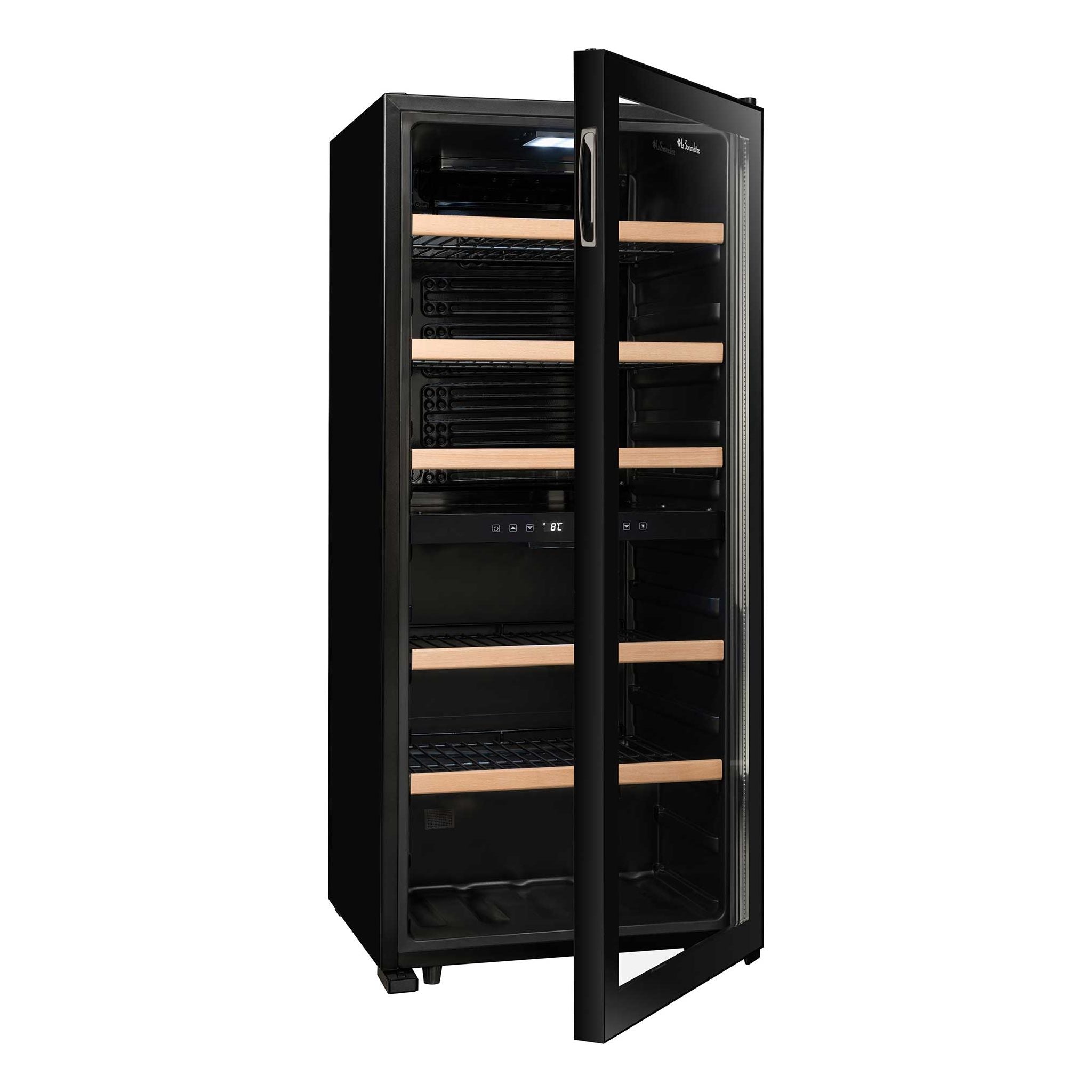 La Sommeliere - Dual Zone - 102 Bottle Freestanding Wine Fridge - LS102DZBLACK