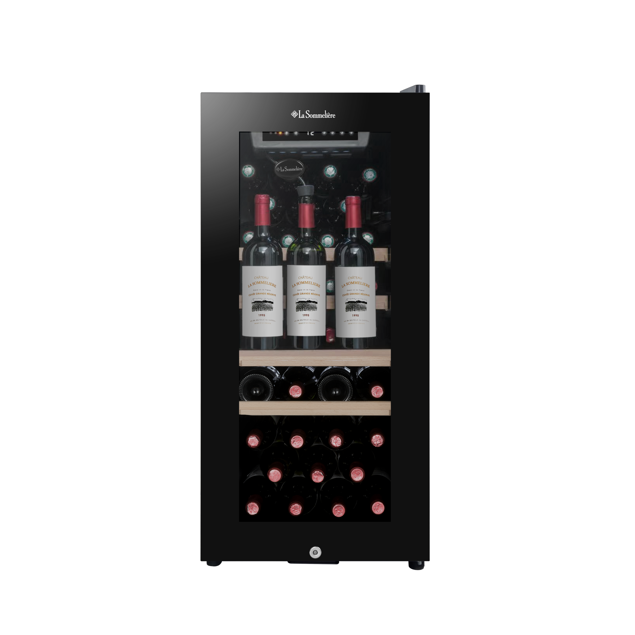 La Sommeliere - 38 Bottle Freestanding Wine Fridge LS38BLACK