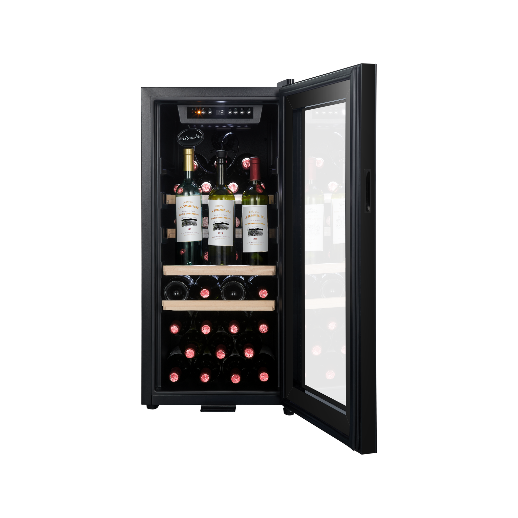 La Sommeliere - 38 Bottle Freestanding Wine Fridge LS38BLACK