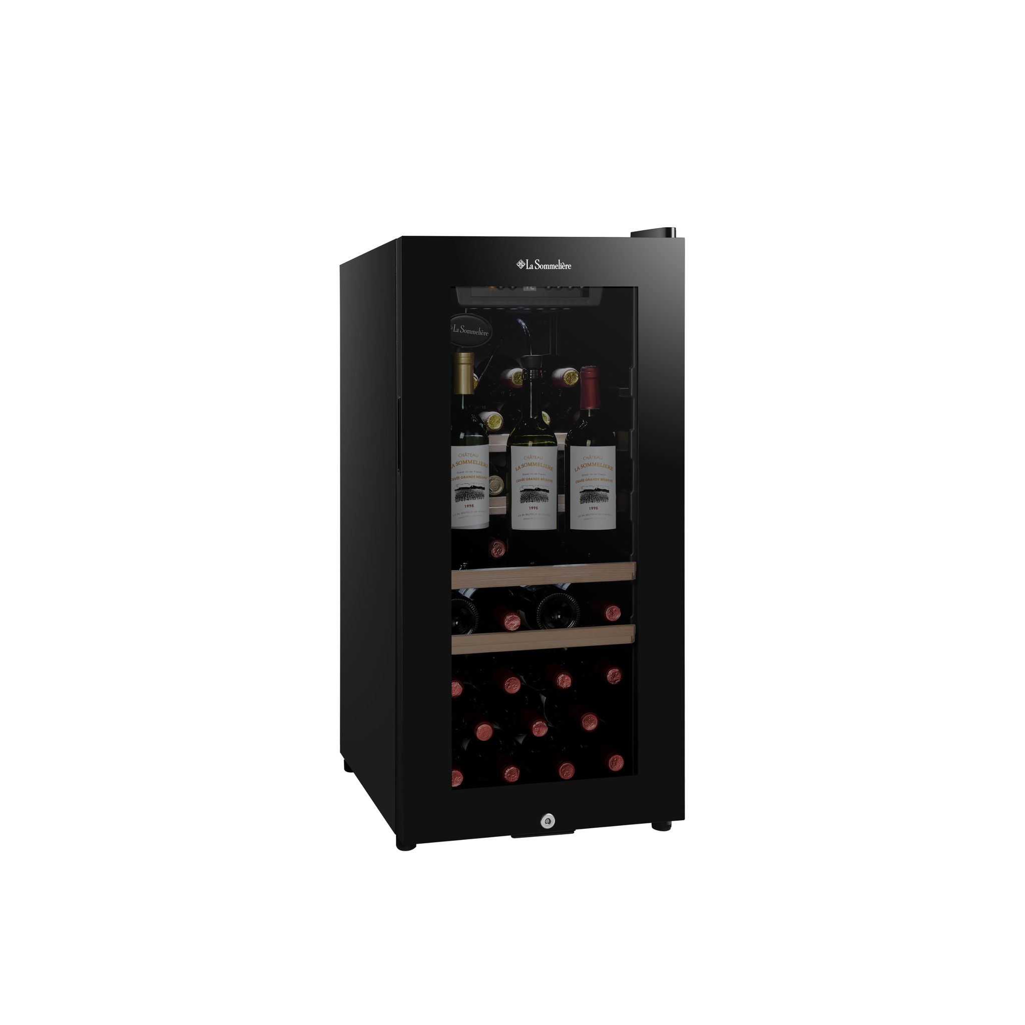 La Sommeliere - 38 Bottle Freestanding Wine Fridge LS38BLACK