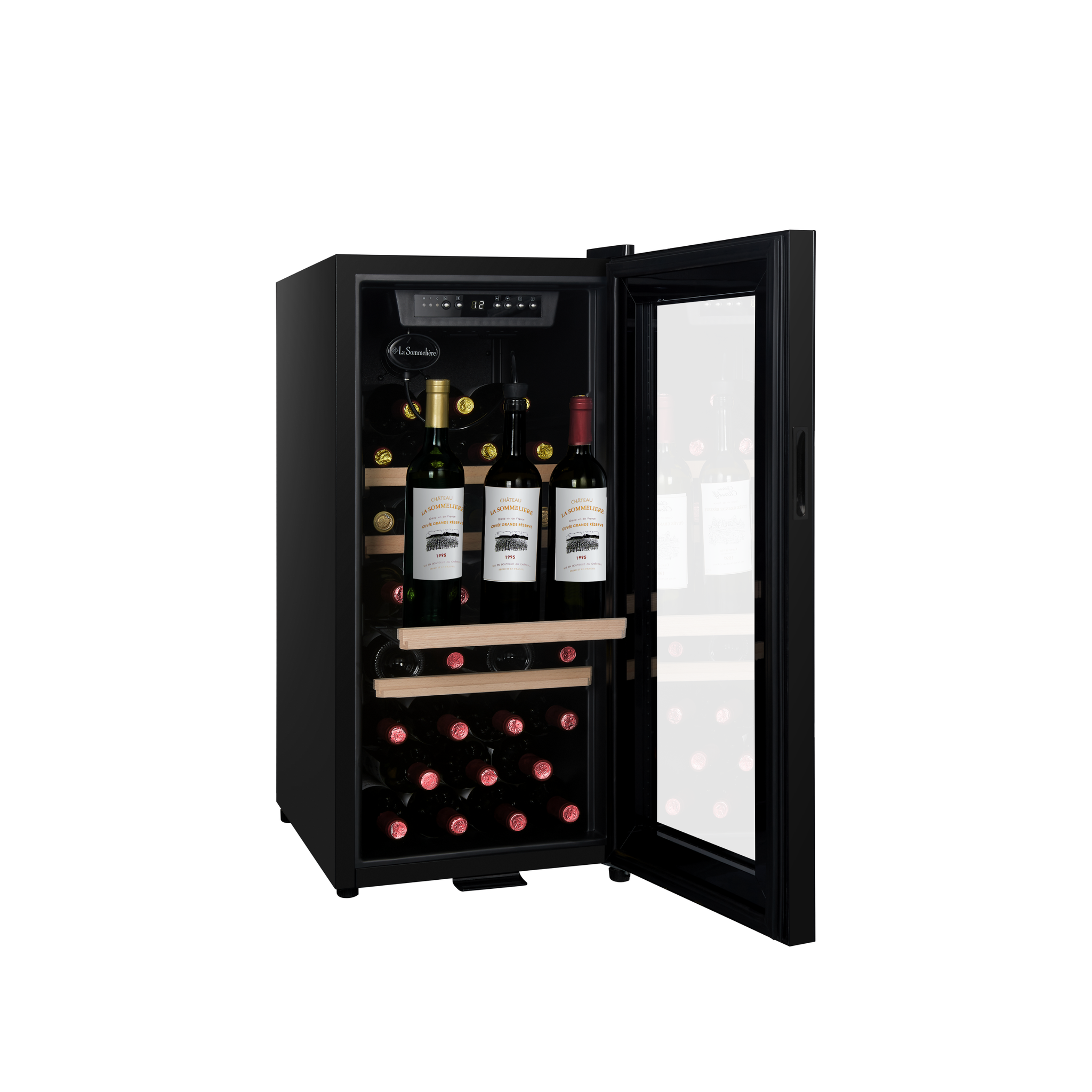 La Sommeliere - 38 Bottle Freestanding Wine Fridge LS38BLACK