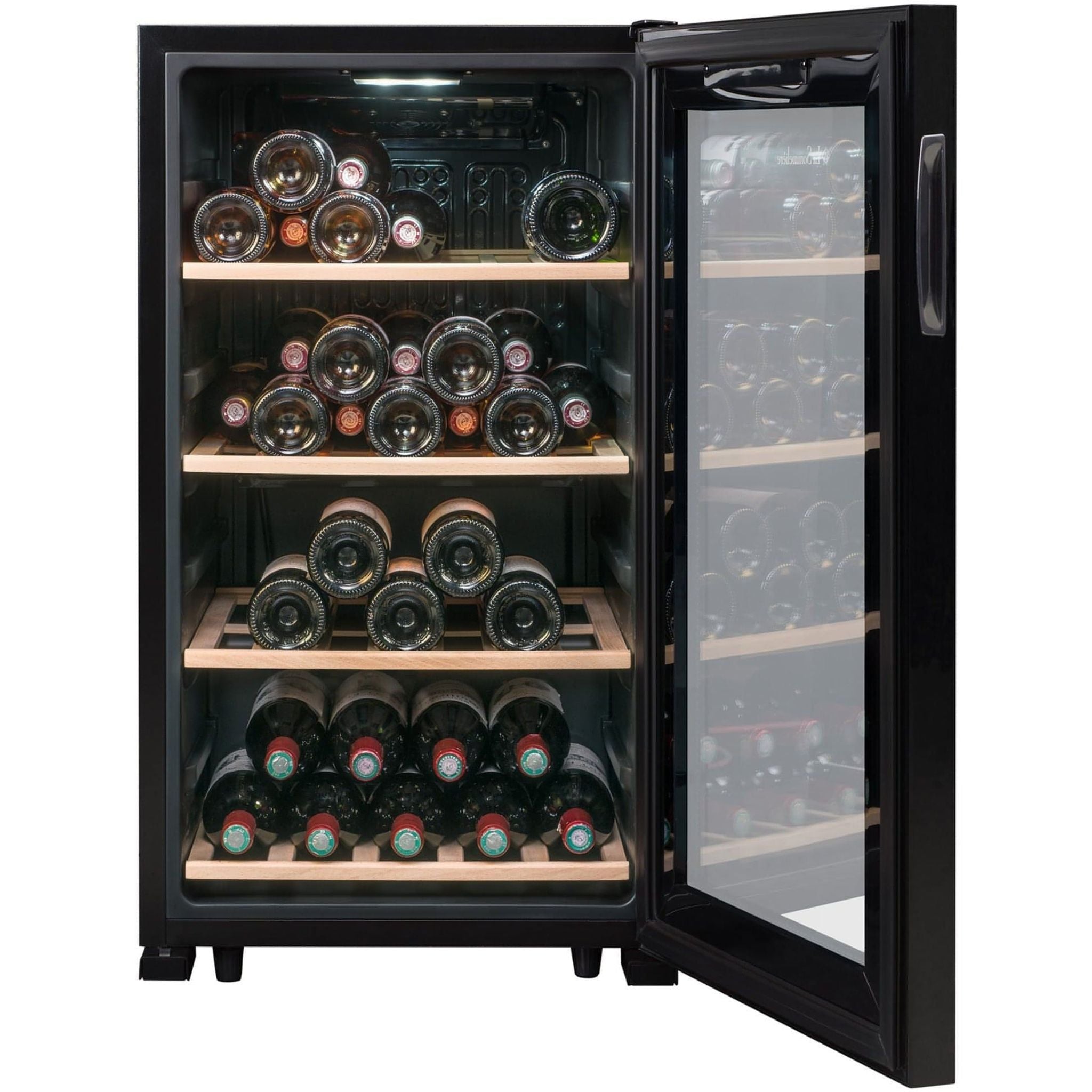 La Sommeliere - 52 Bottle - Freestanding Wine Fridge - LS52BLACK