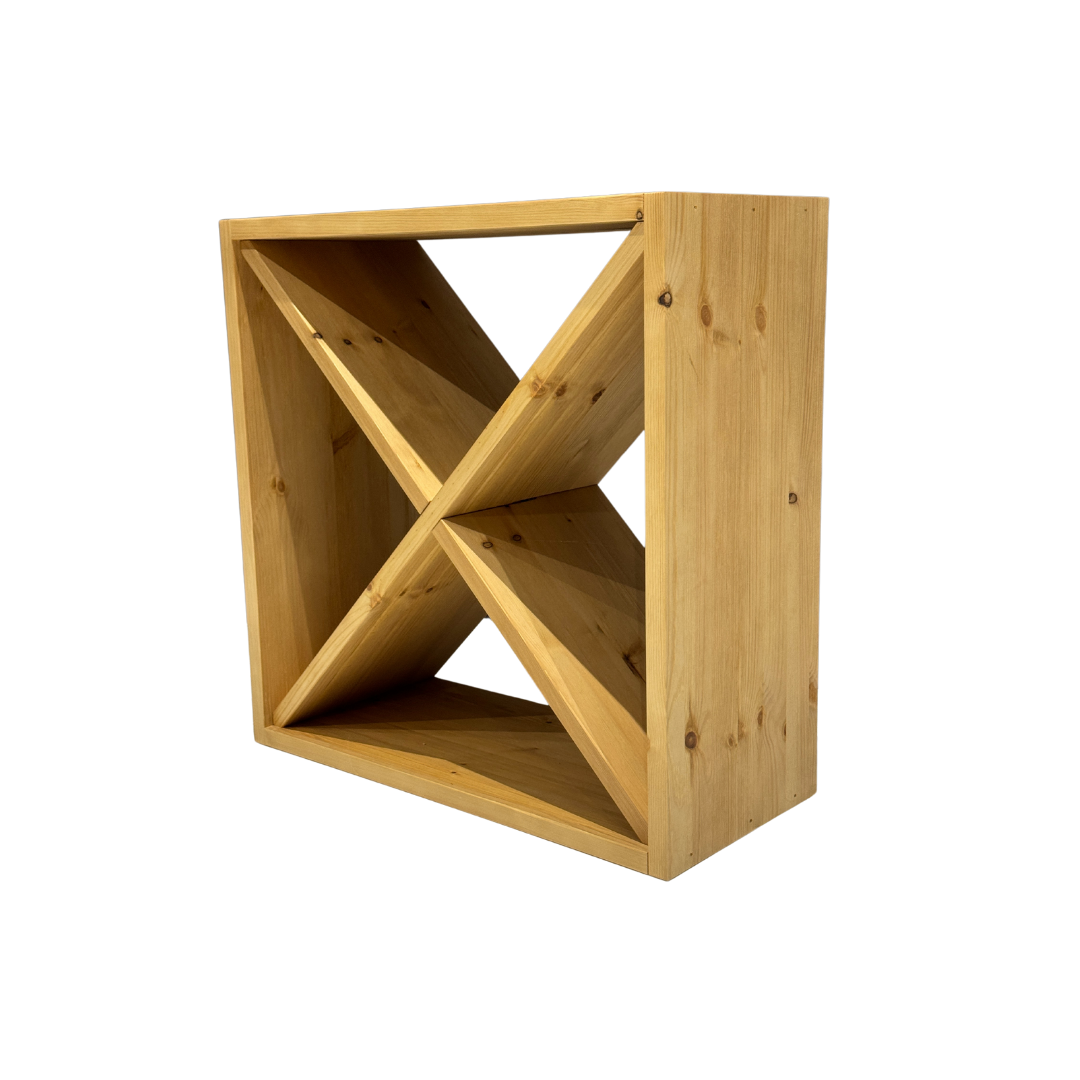 WineRacks - Pine Wood Cellar cube - Assembled - 223mm deep