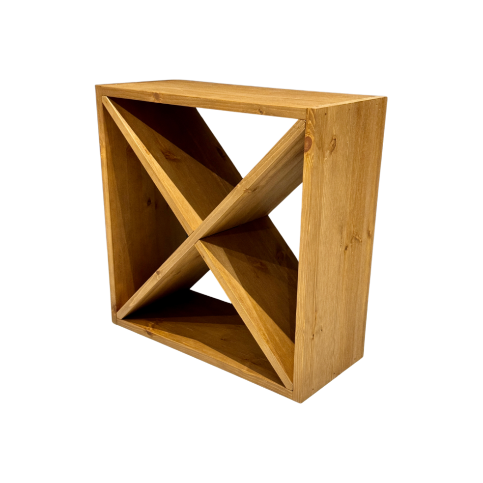 WineRacks - Pine Wood Cellar cube - Assembled - 223mm deep