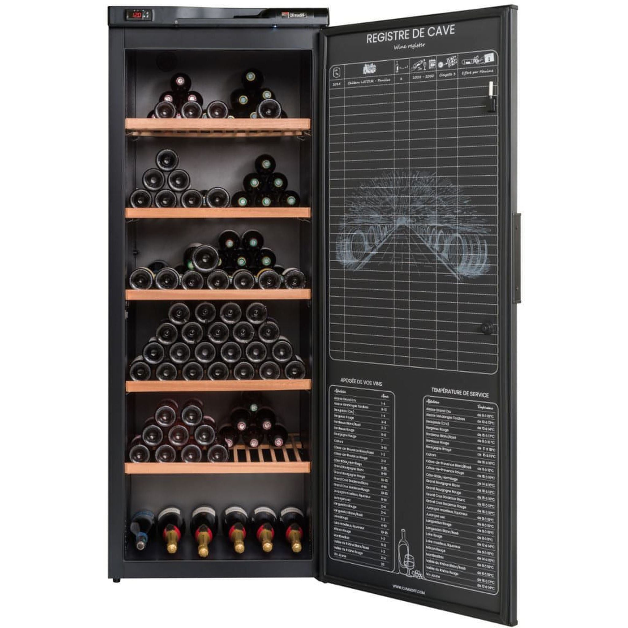 Climadiff - 294 Bottle Ageing Wine Cabinet RESERVE 300XL