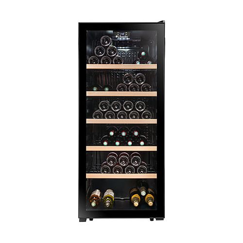 La Sommeliere - 121 Bottle - Freestanding Single Zone Wine Cabinet - LS117BLACK