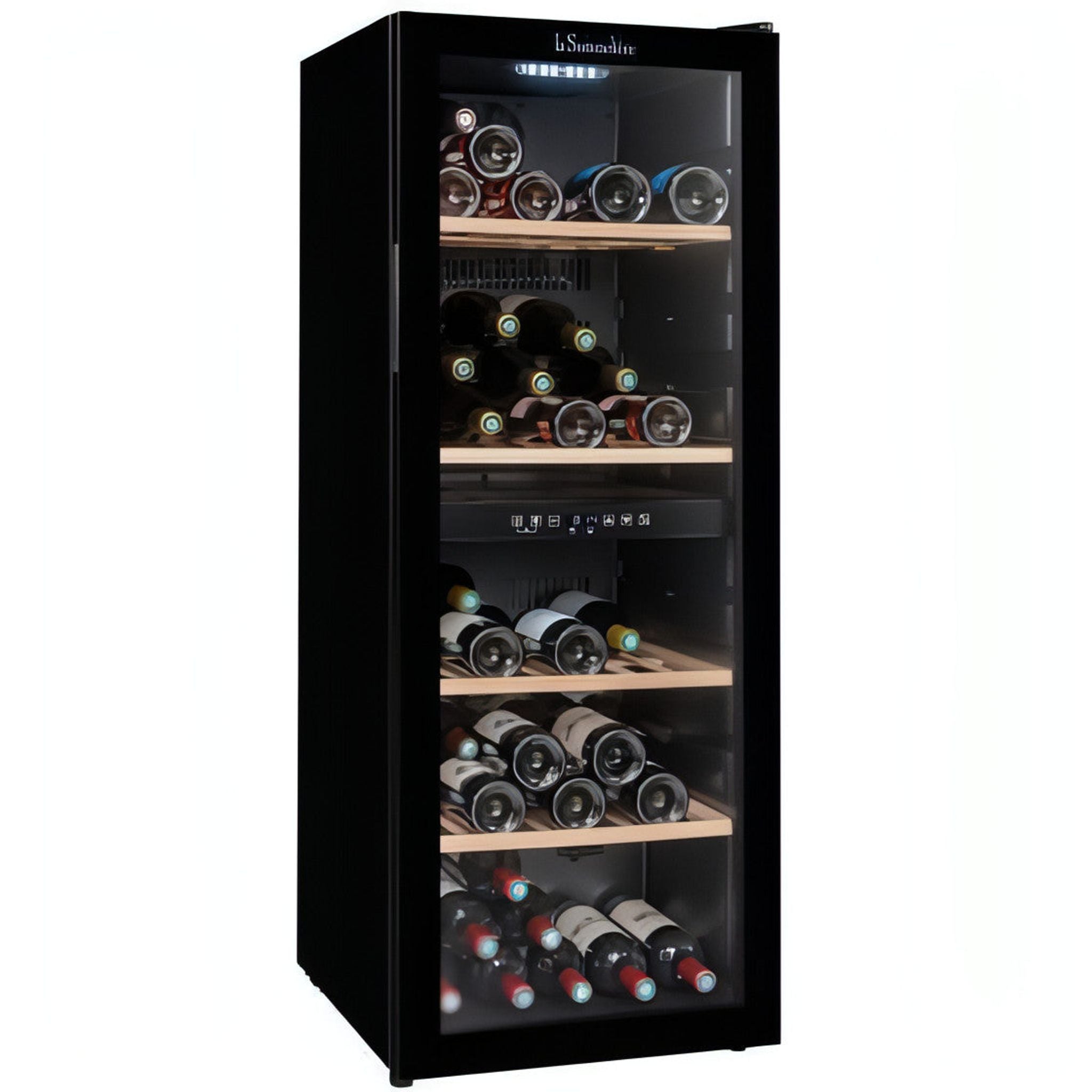 La Sommeliere - 91 Bottle Freestanding Dual Zone Wine Fridge SLS90DZ