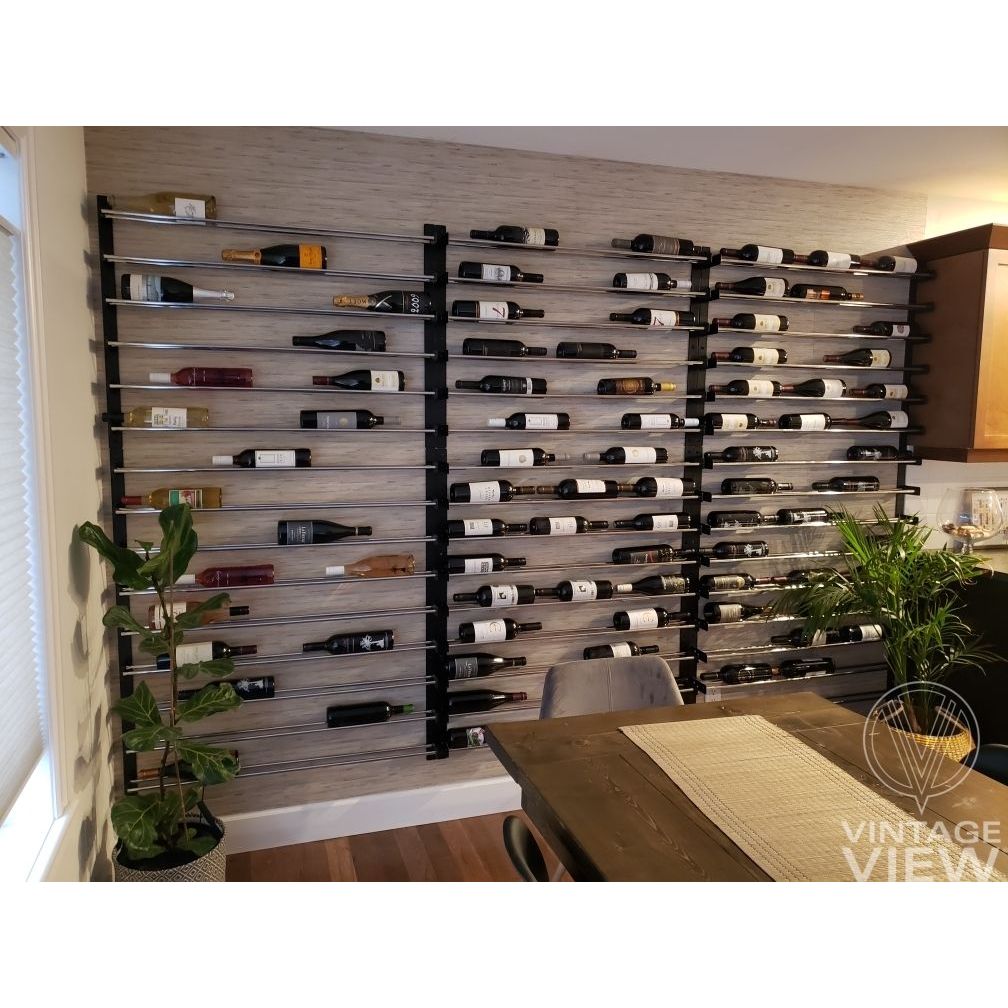 VintageView - Wine Wall 30 - Evolution Series  - 762mm - Metal Wine Wall Rack (18-54 bottles)