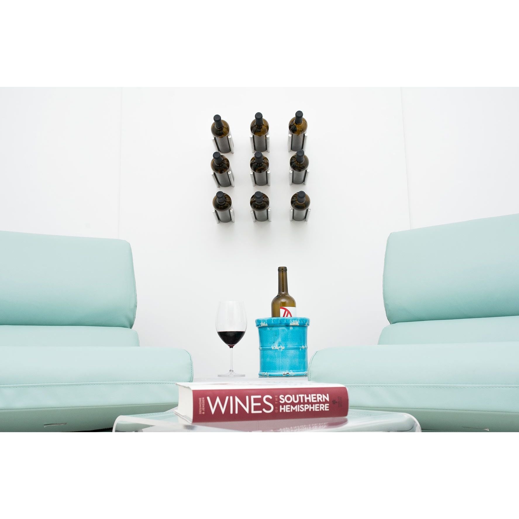 VintageView - Vino Series - Vino Rails - Wall Mounted Metal Wine Rack (Peg System)